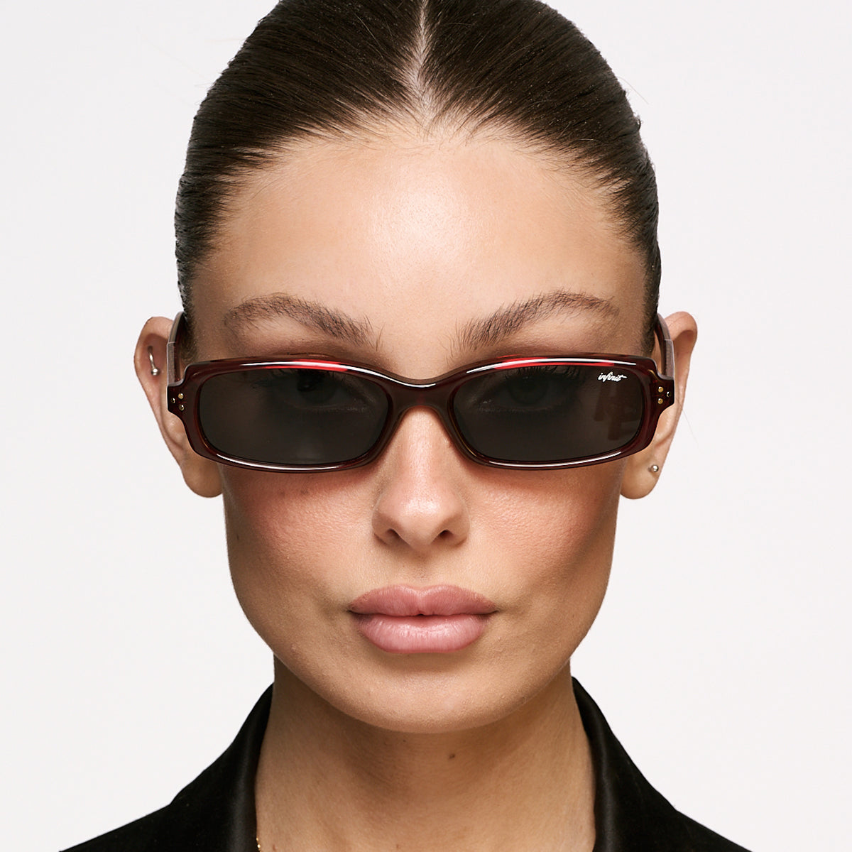 Virgil - Light Burgundy - Gray Lens