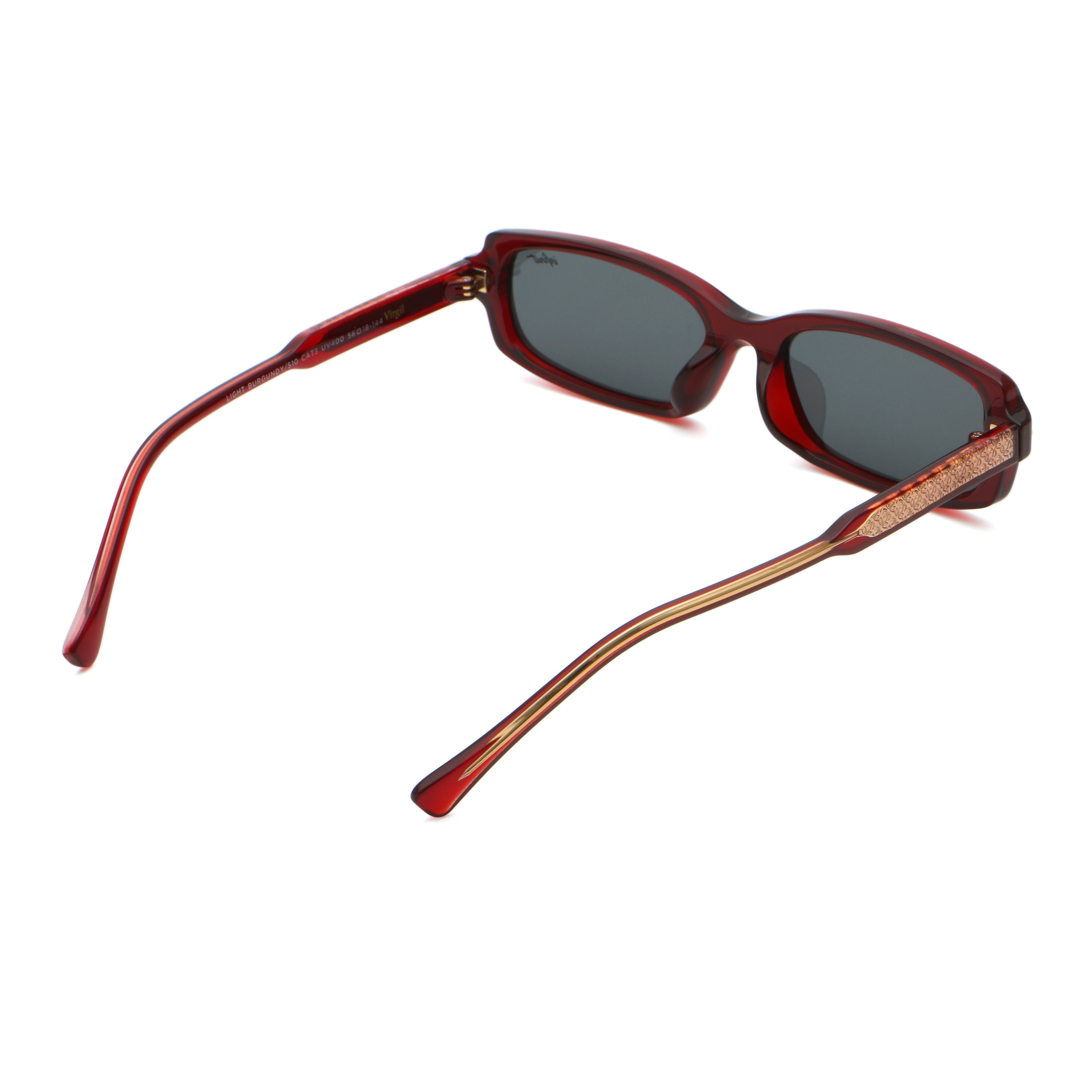 Virgil - Light Burgundy - Gray Lens