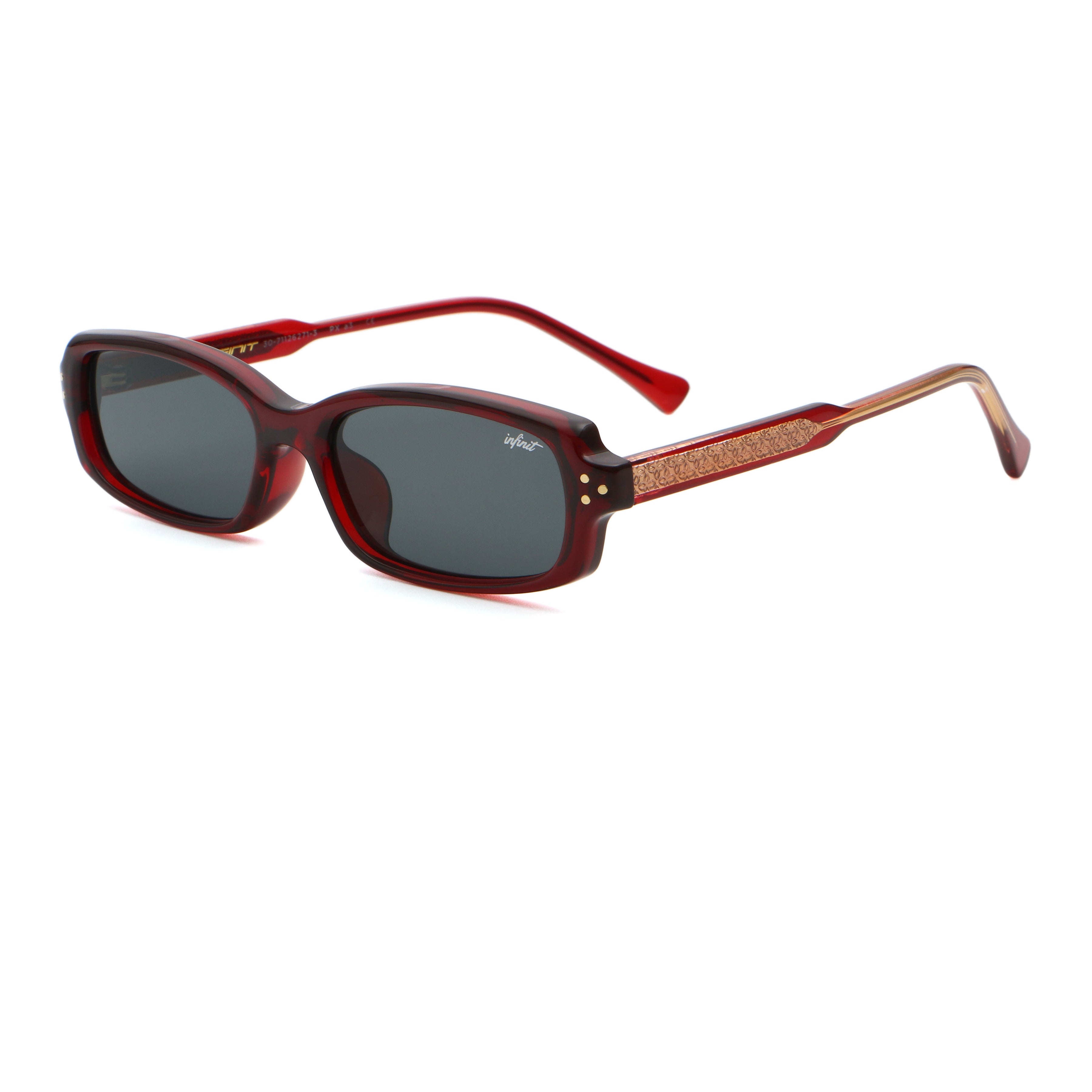 Virgil - Light Burgundy - Gray Lens