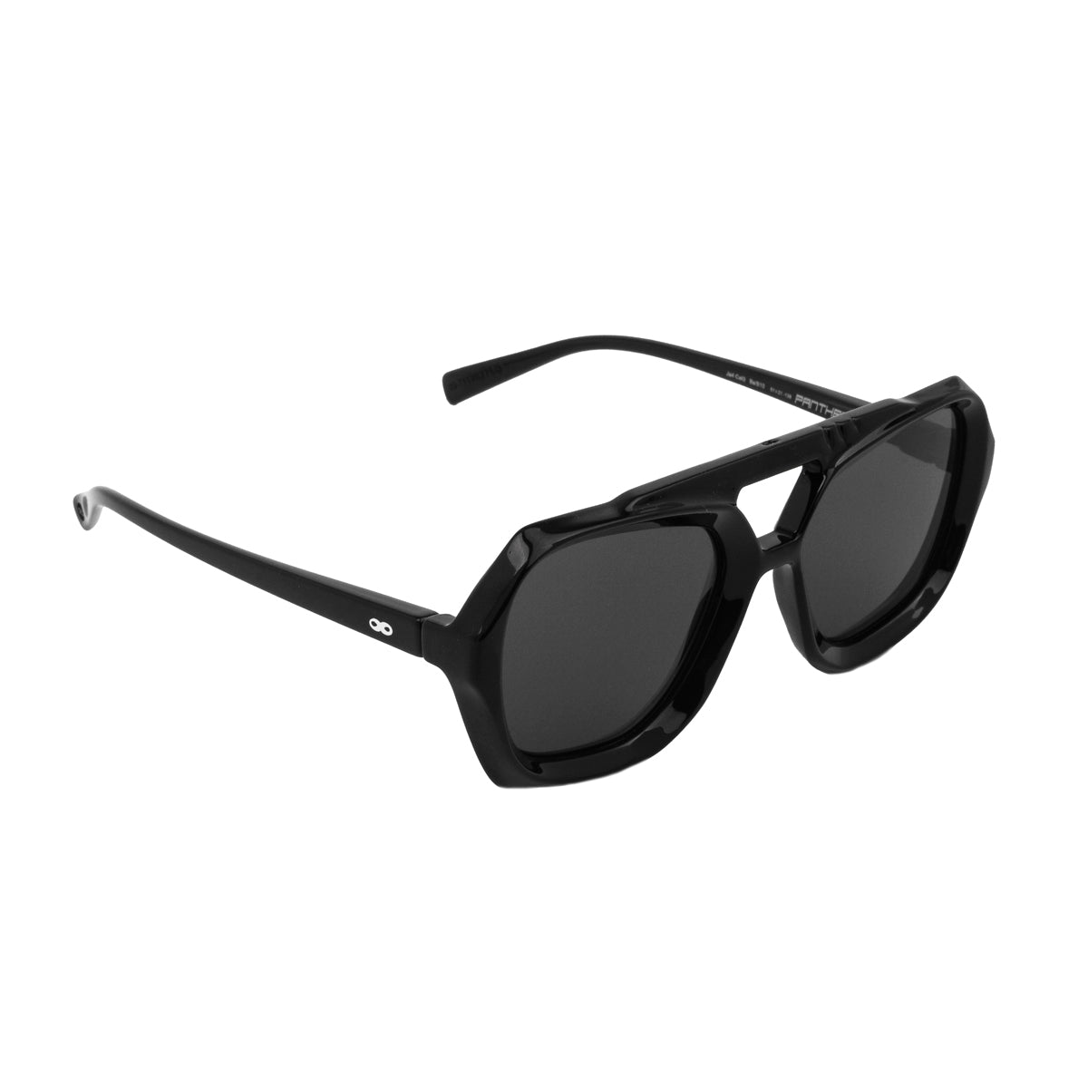Tiger - Black Shiny - Grey Polarized Lens