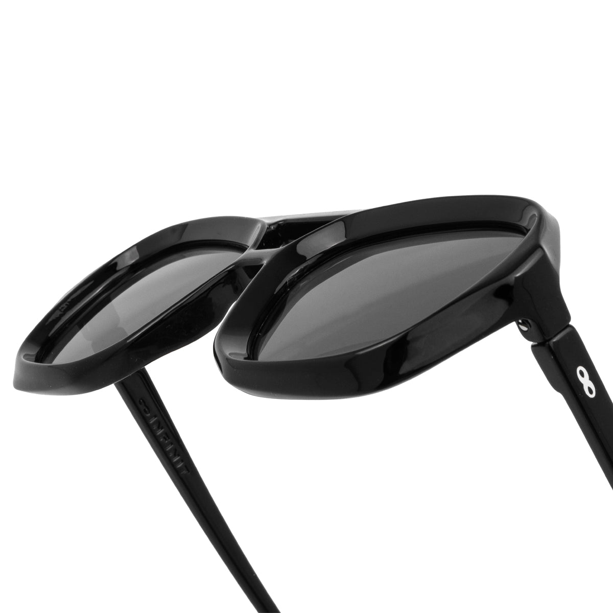 Tiger - Black Shiny - Grey Polarized Lens