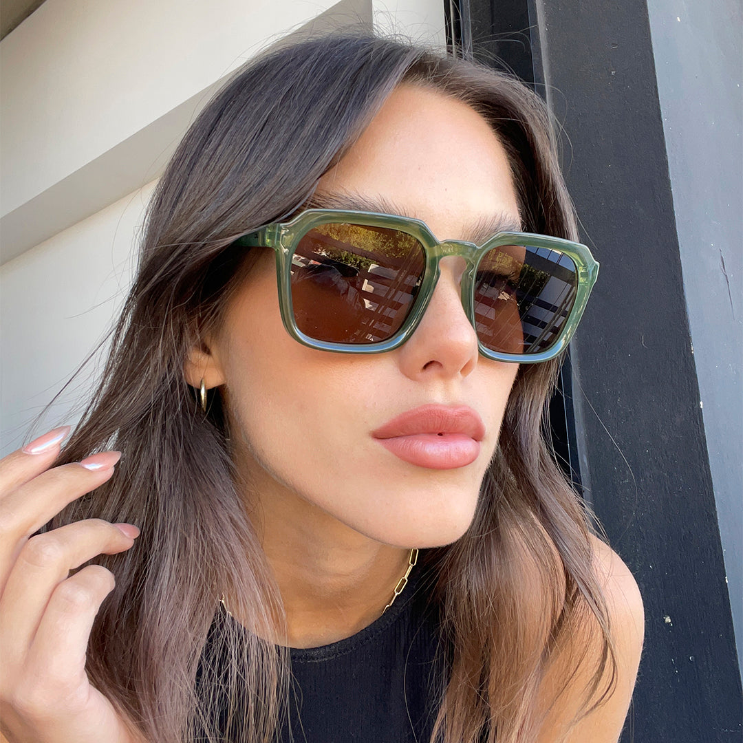 Monaco - Translucent Green - Brown Lens