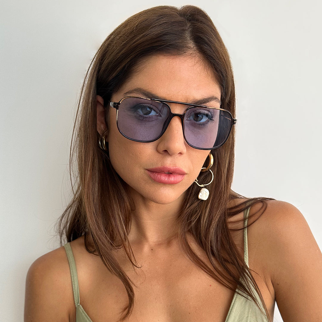 Caravan - Metal Tortoise - Blue Retro Lens