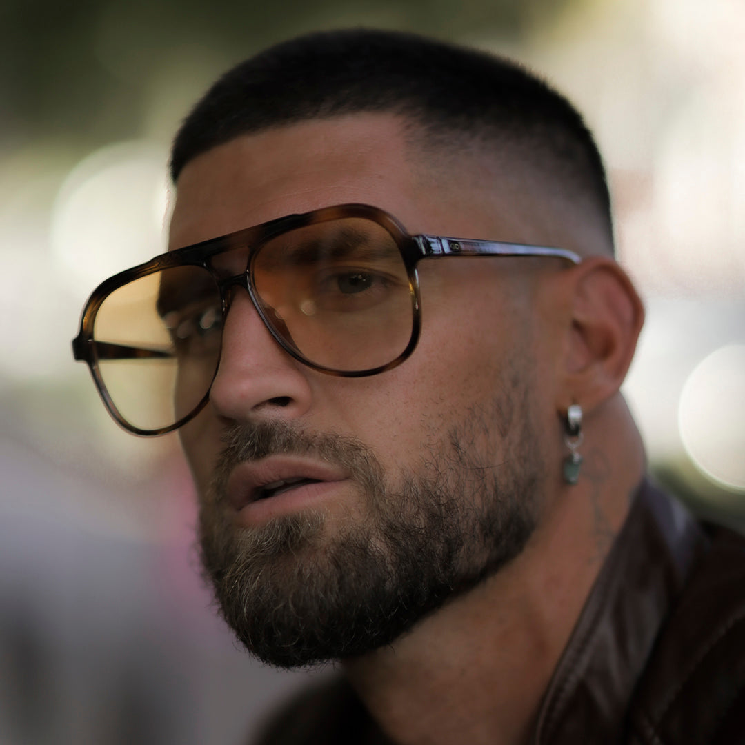 Triple XXX - Tortoise - Orange Gradient Lens