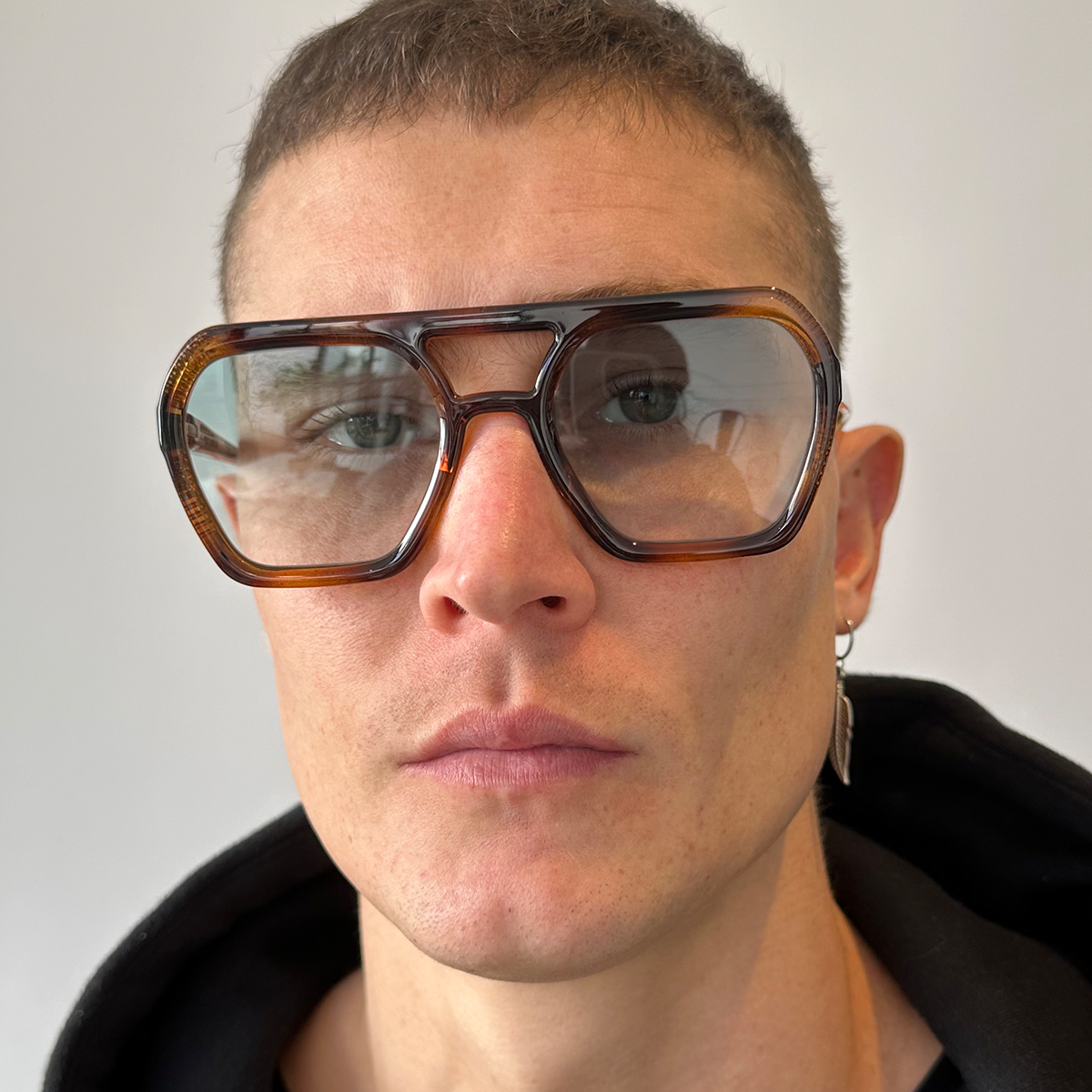 Lyon - Tortoise - Green Gradient Lens