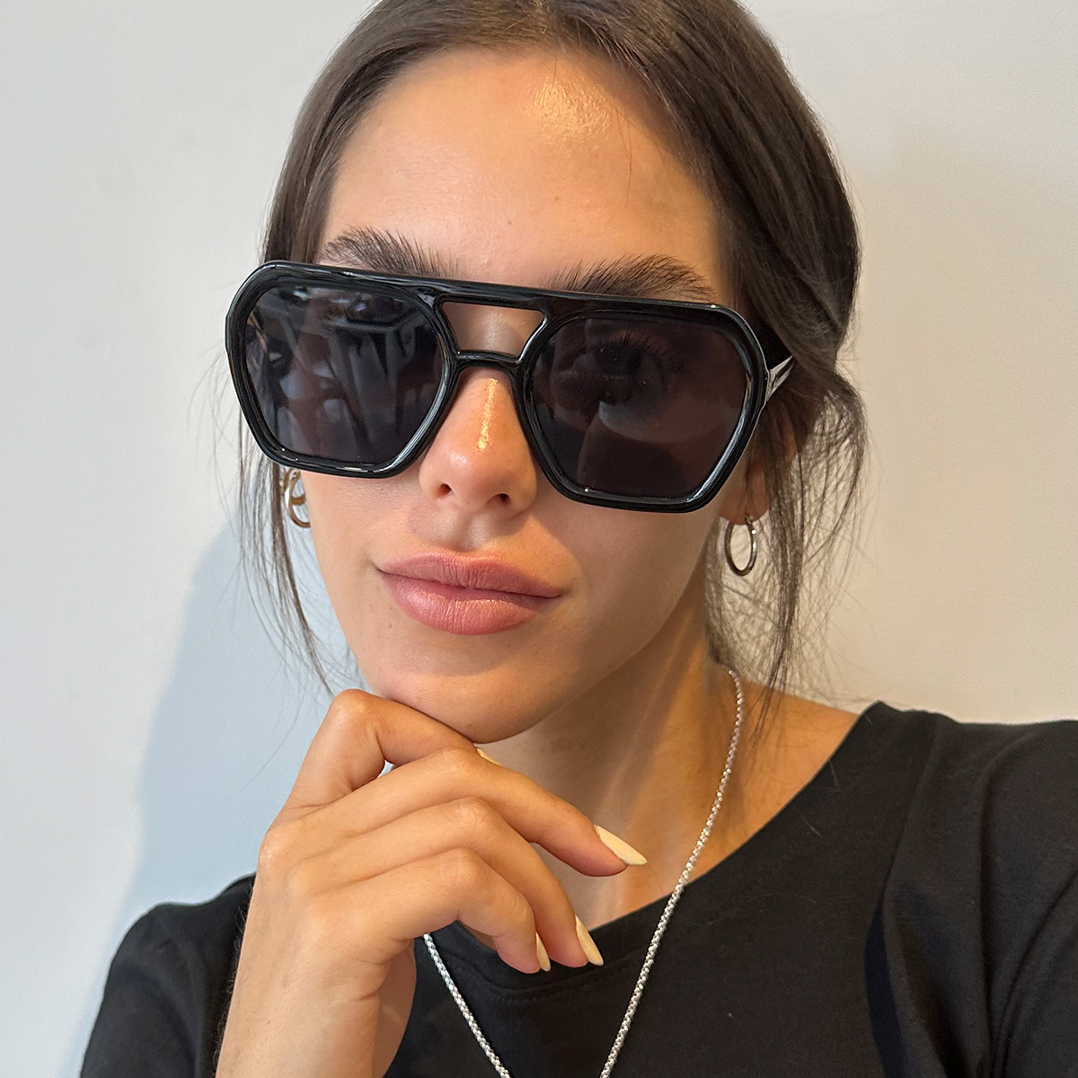 Lyon - Black Shiny - Grey Polarized Lens