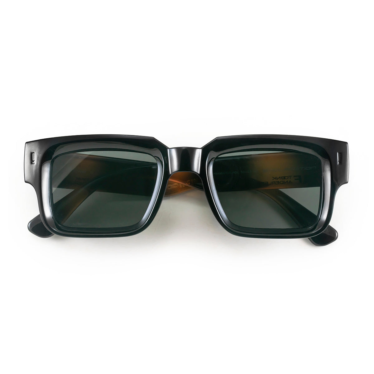 Exclamation - Black Shiny Tortoise - Green Polarized Lens