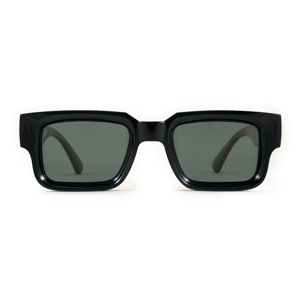 Exclamation - Black Shiny Tortoise - Green Polarized Lens