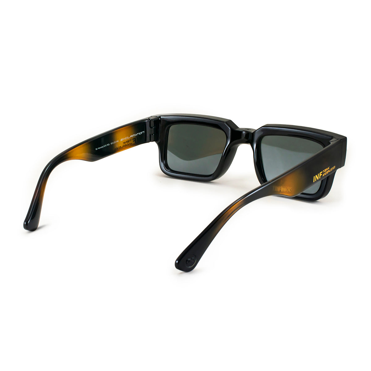 Exclamation - Black Shiny Tortoise - Green Polarized Lens