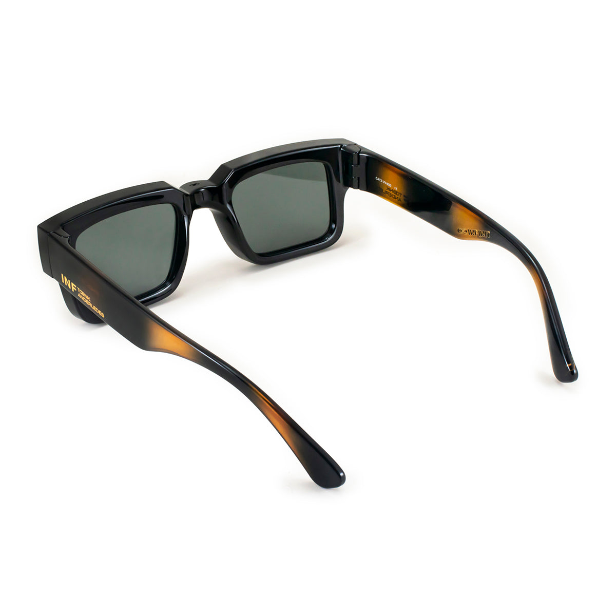Exclamation - Black Shiny Tortoise - Green Polarized Lens