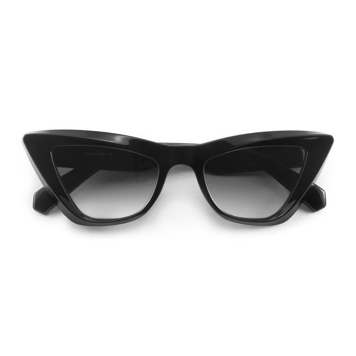 Linz - Black Shiny - Grey Gradient Lens