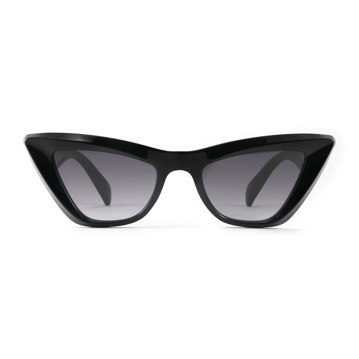 Linz - Black Shiny - Grey Gradient Lens