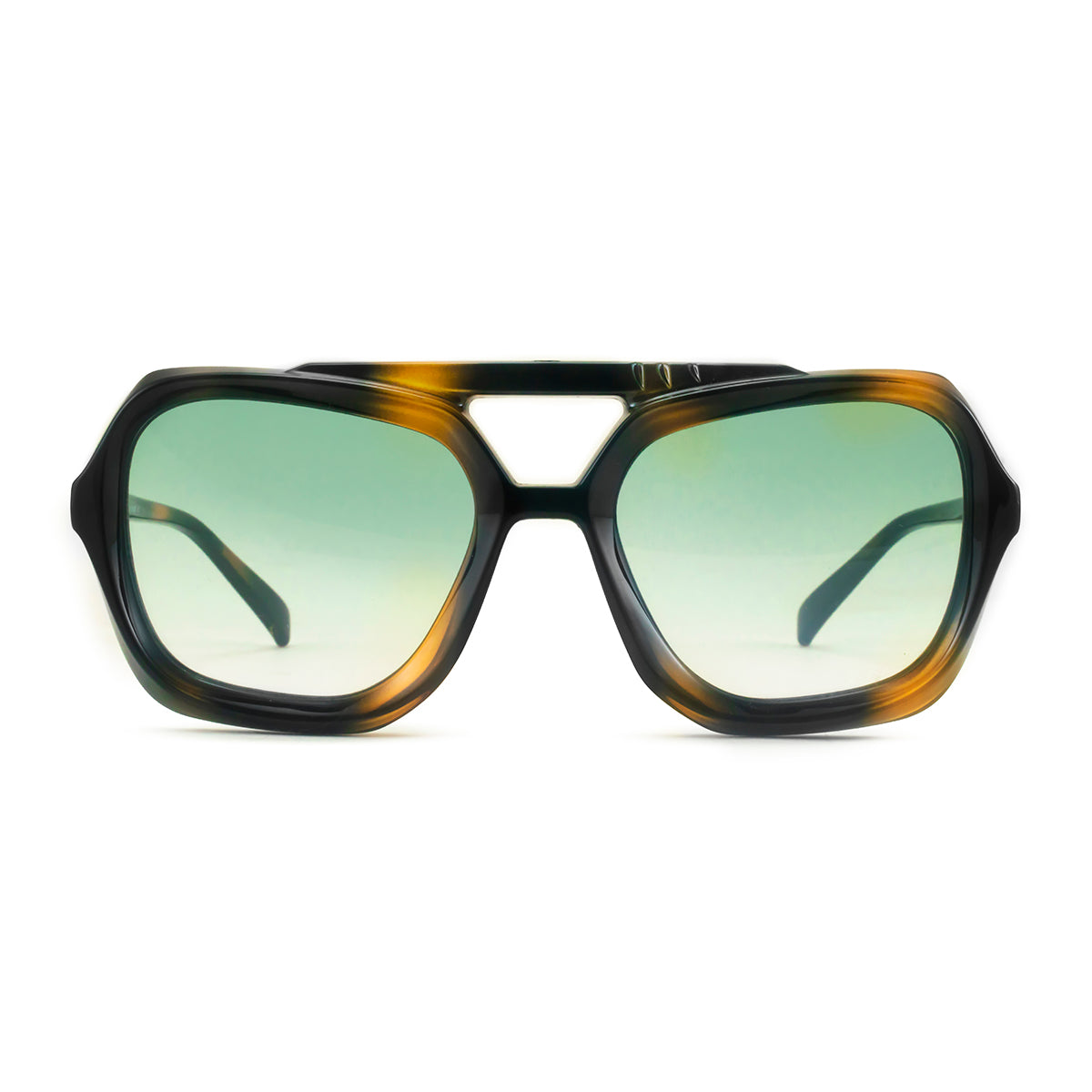 Tortoise Shell Green Lens glasses Costa Del Mar Fantail Tortoise Frame/Green Mirror Lens  main image 2