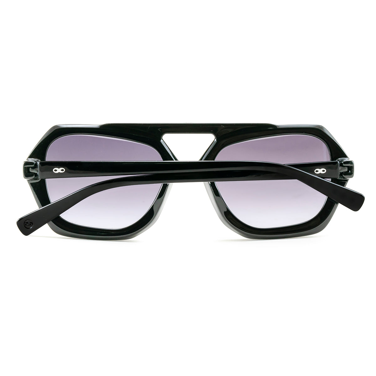 Tiger - Black Shiny - Grey Gradient Lens