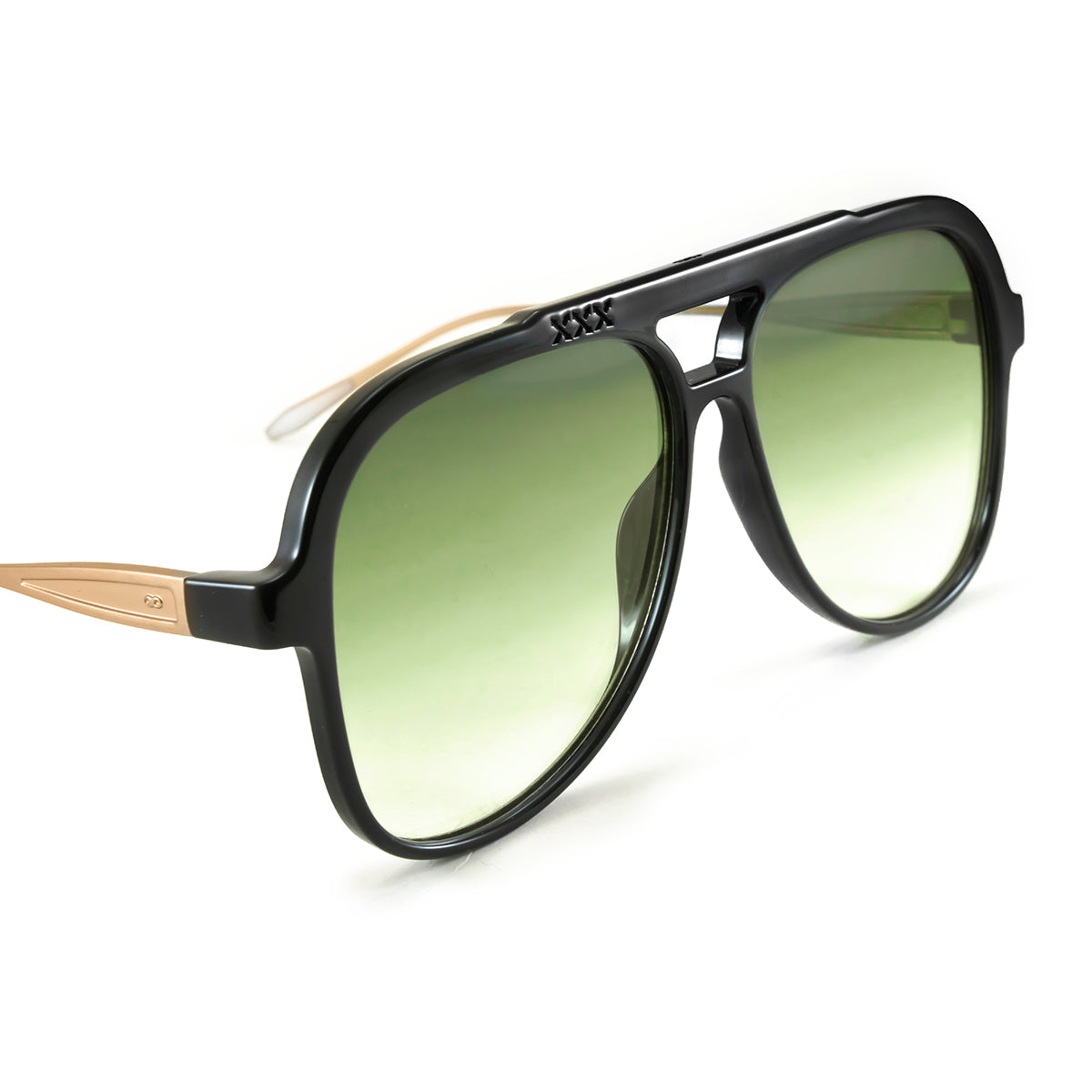 Triple XXX - Metal Black Shiny - Olive Gradient Lens