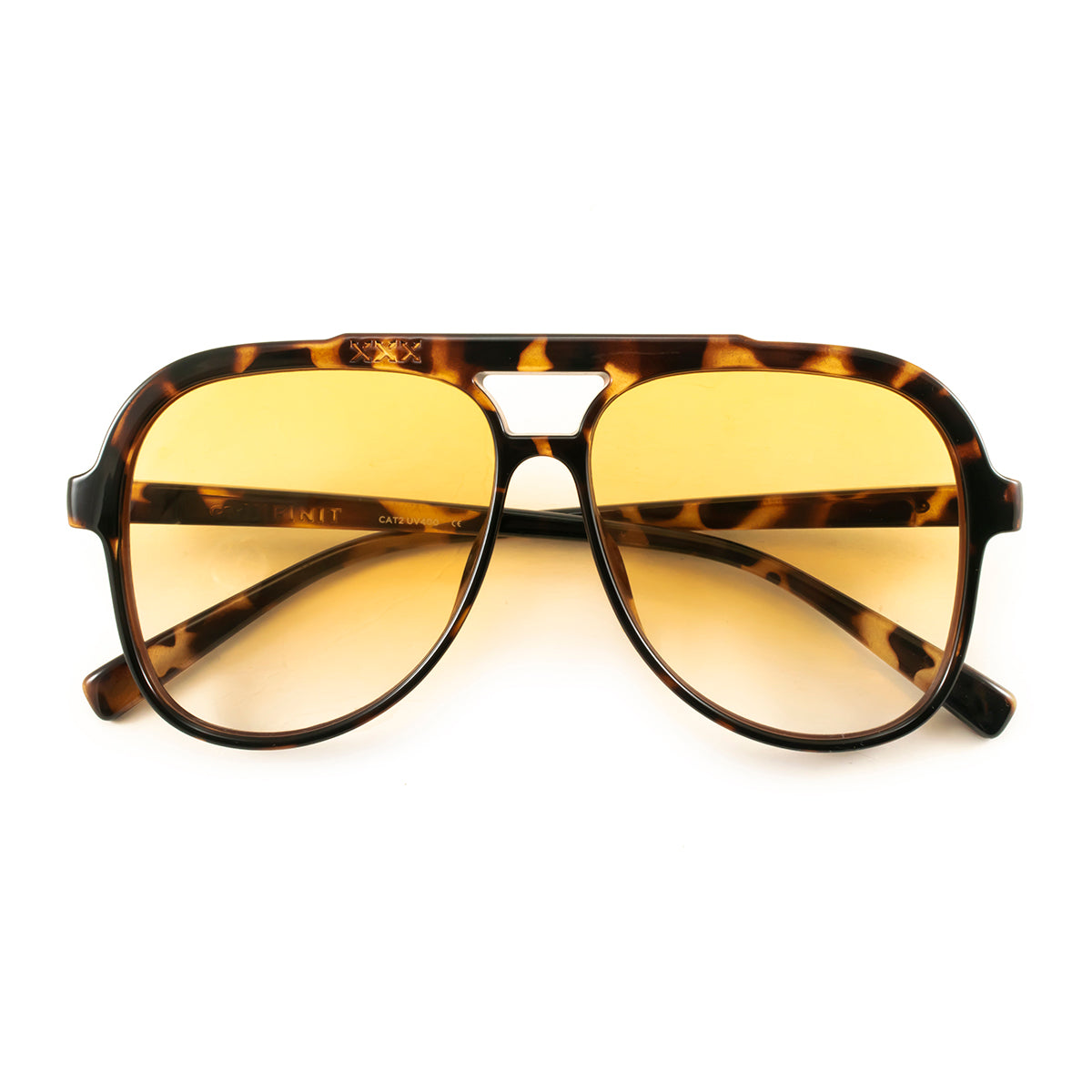 Triple XXX - Tortoise - Orange Gradient Lens