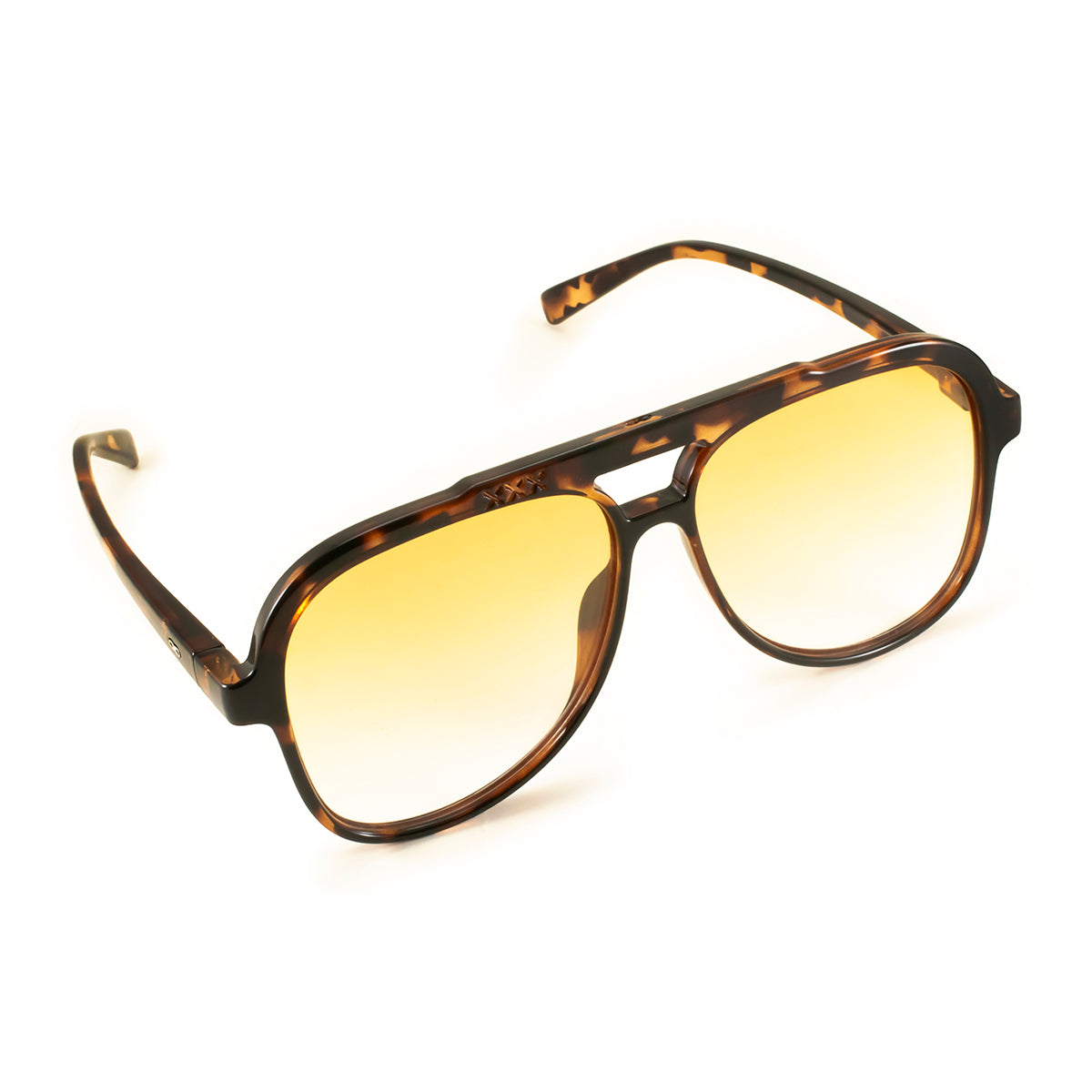 Triple XXX - Tortoise - Orange Gradient Lens
