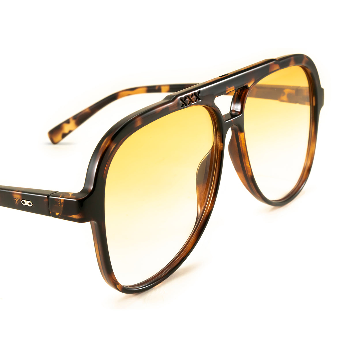 Triple XXX - Tortoise - Orange Gradient Lens