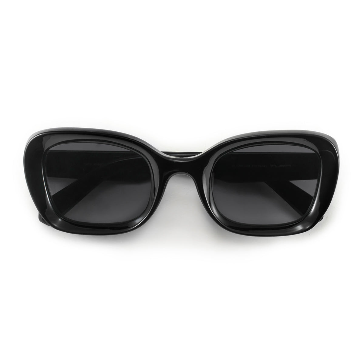 Turin - Black Shiny - Grey Gradient Lens