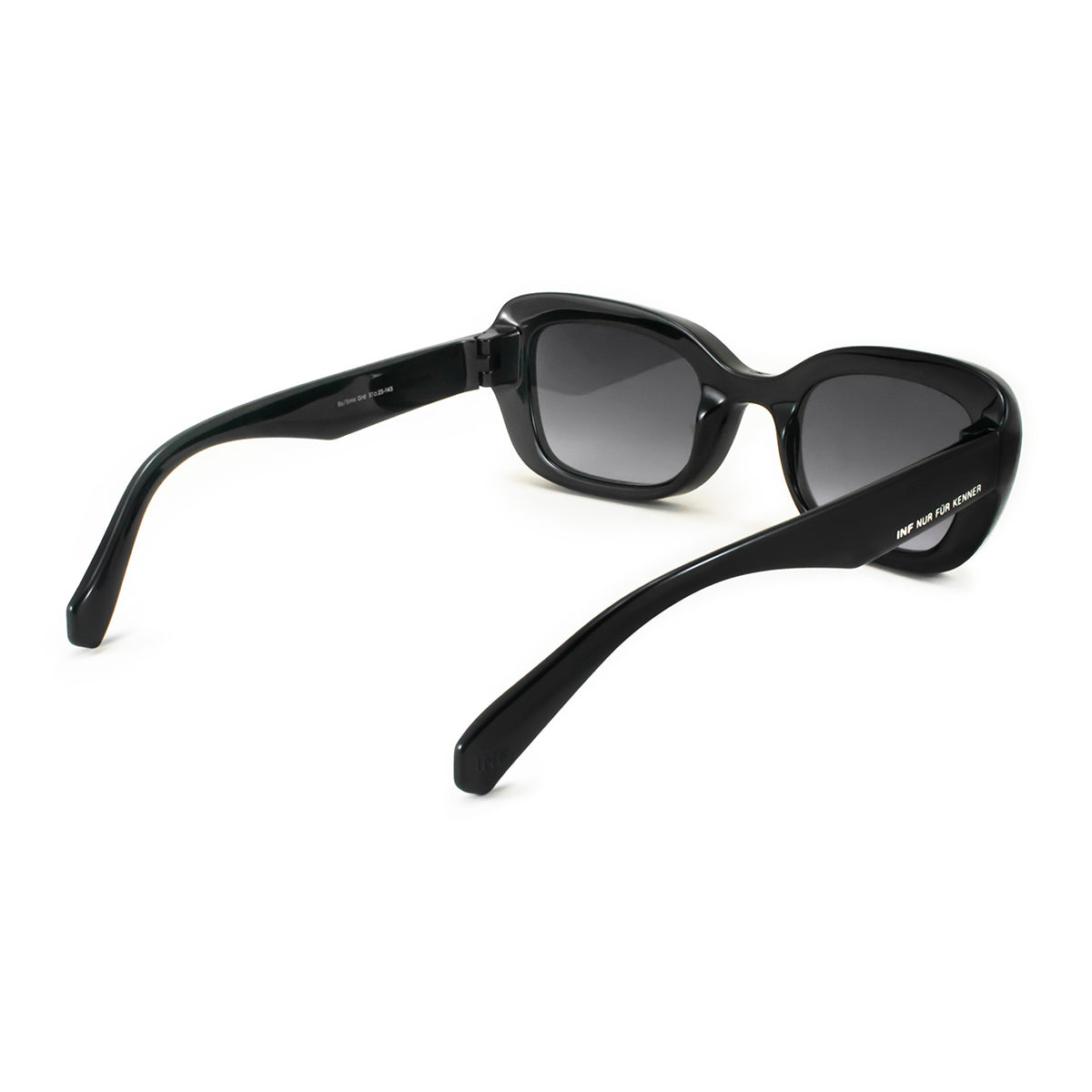 Turin - Black Shiny - Grey Gradient Lens