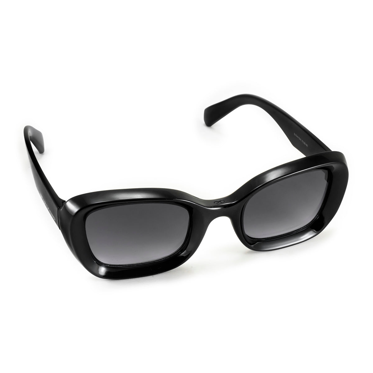 Turin - Black Shiny - Grey Gradient Lens