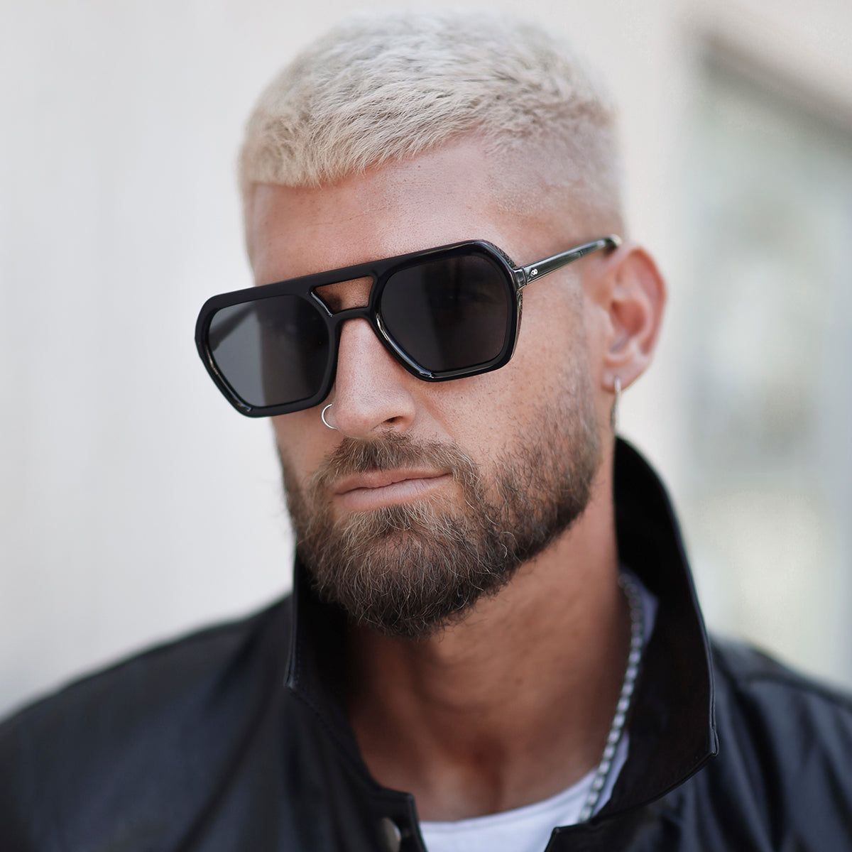 Lyon - Black Shiny - Grey Polarized Lens