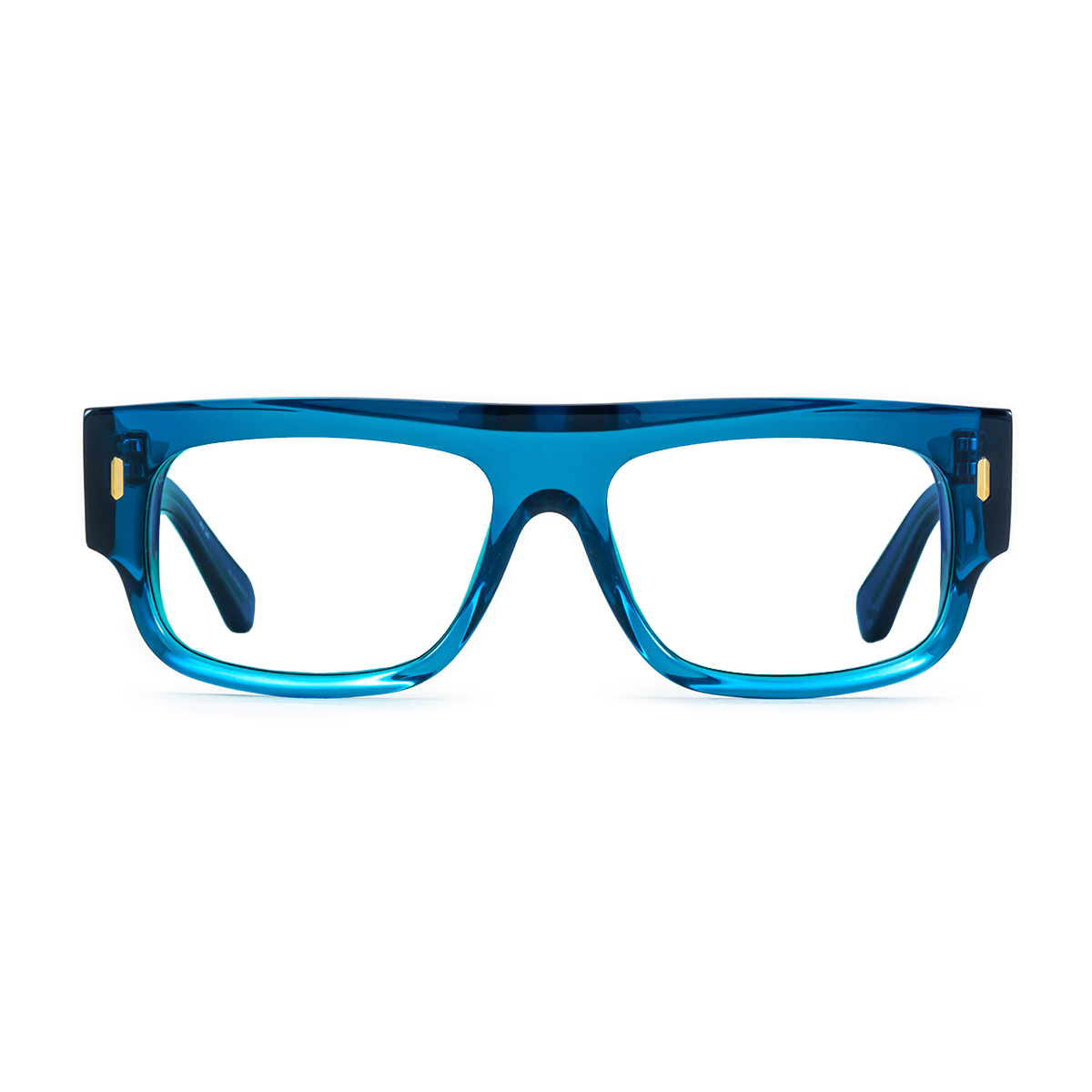 Glasgow Eco Briller - Translucent Blue