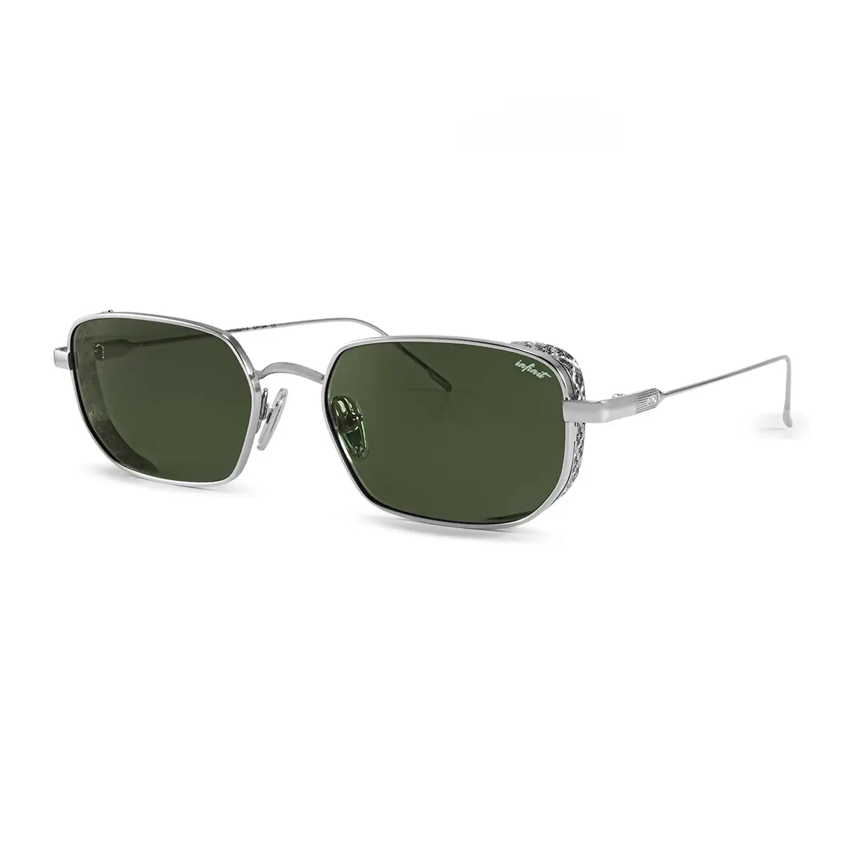 Palmyra - Silver - Green Lens