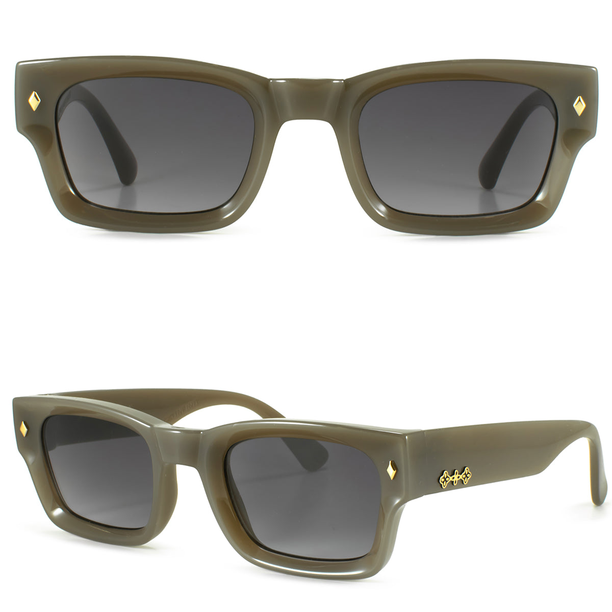 Admiration - Milky Brown - Gray Gradient Lens