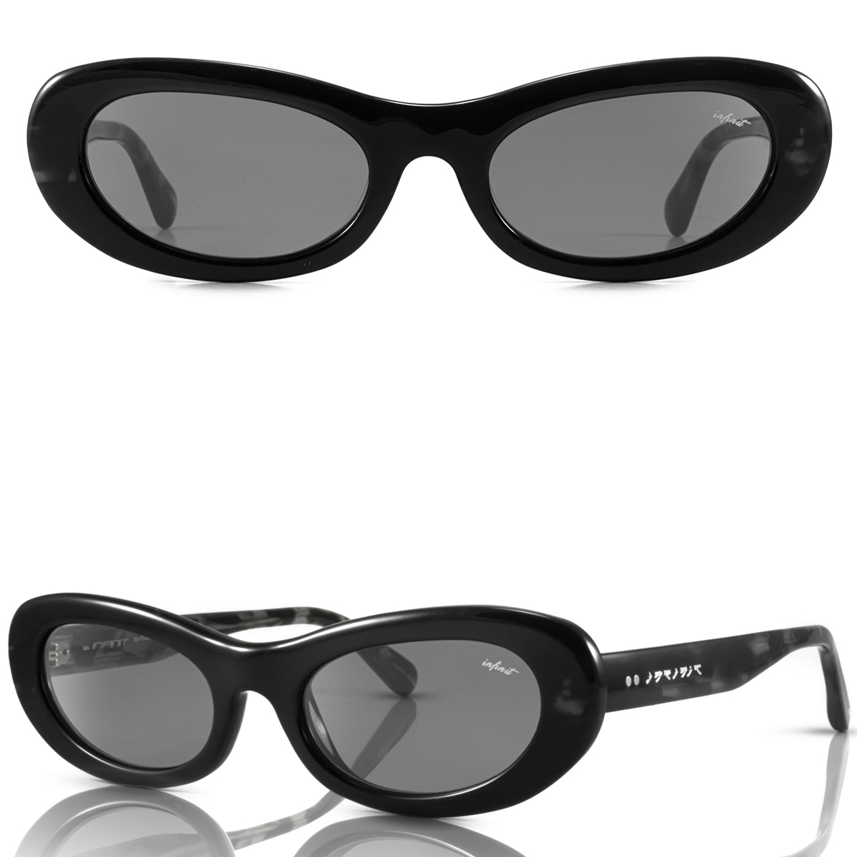 Asahi - Black Shiny - Grey Lens