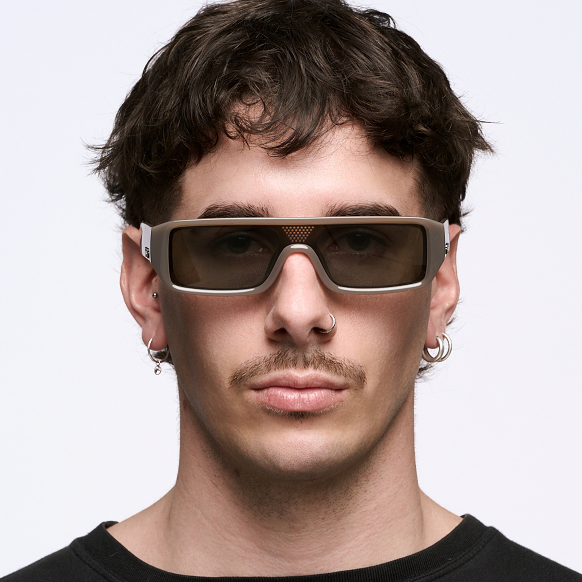 Beijing - Milky Brown - Green Lens