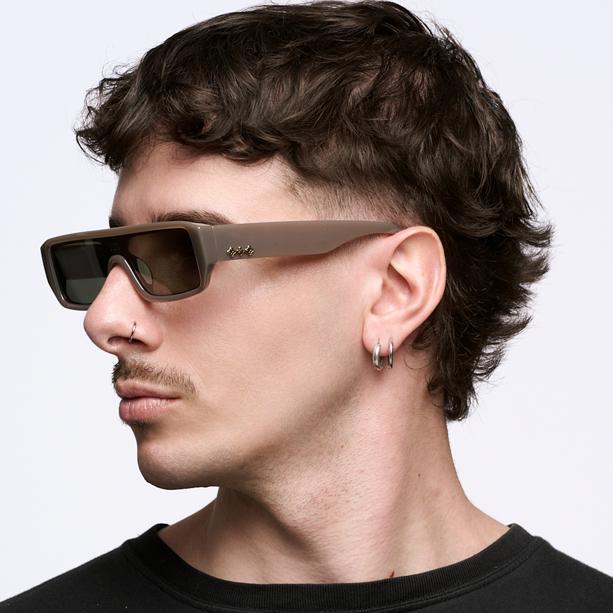 Beijing - Milky Brown - Green Lens