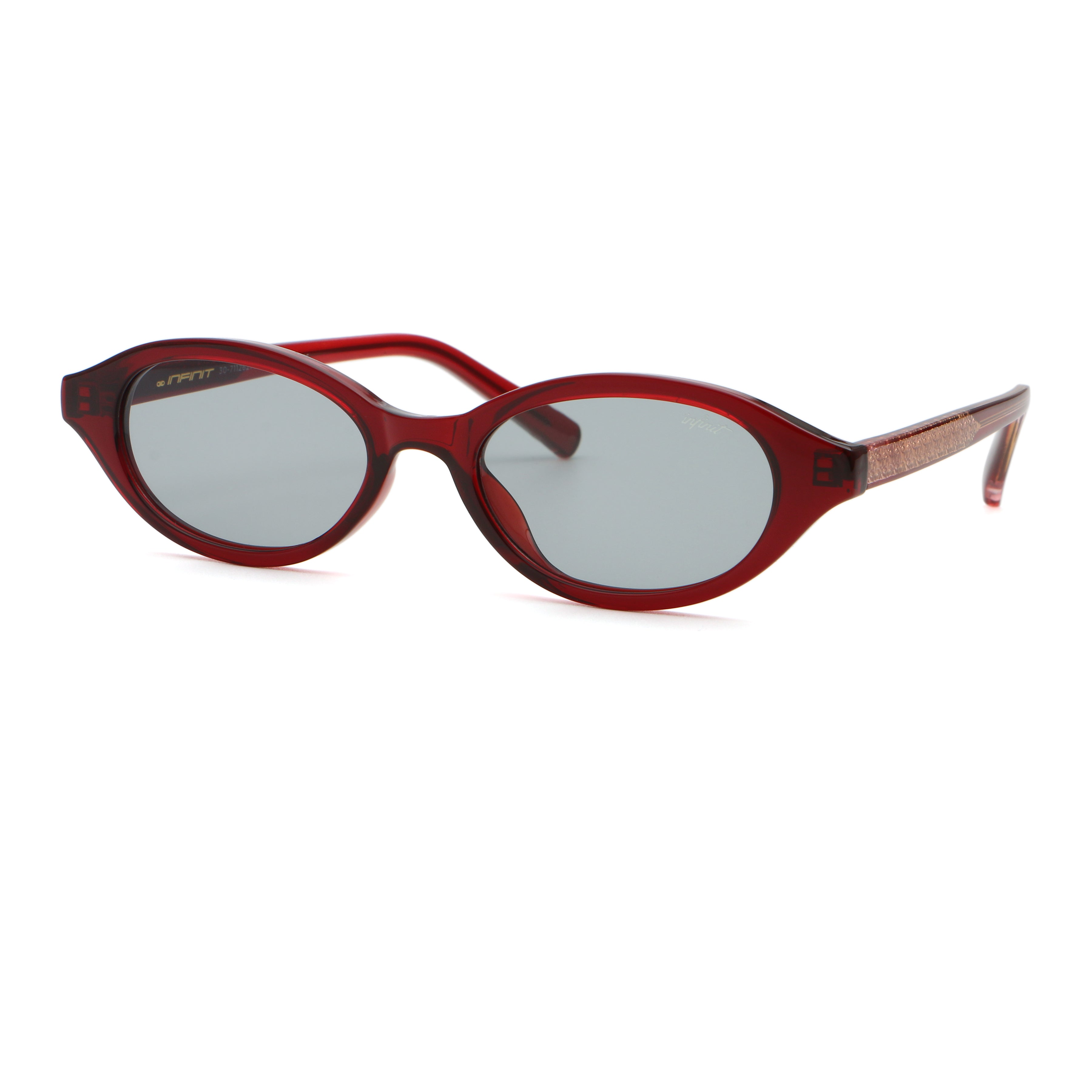 Brigitte - Burgundy - Light Gray Lens