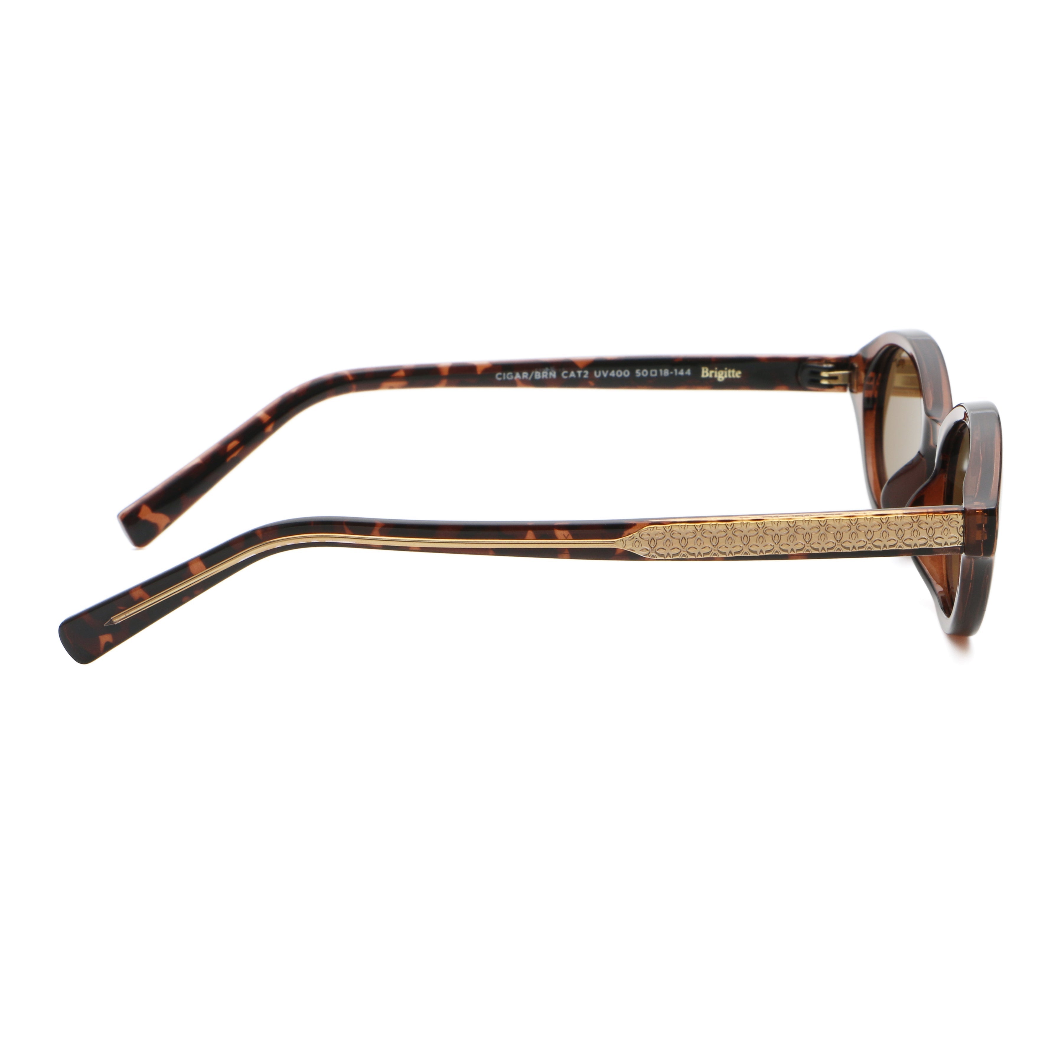 Brigitte - Burgundy - Brown Lens