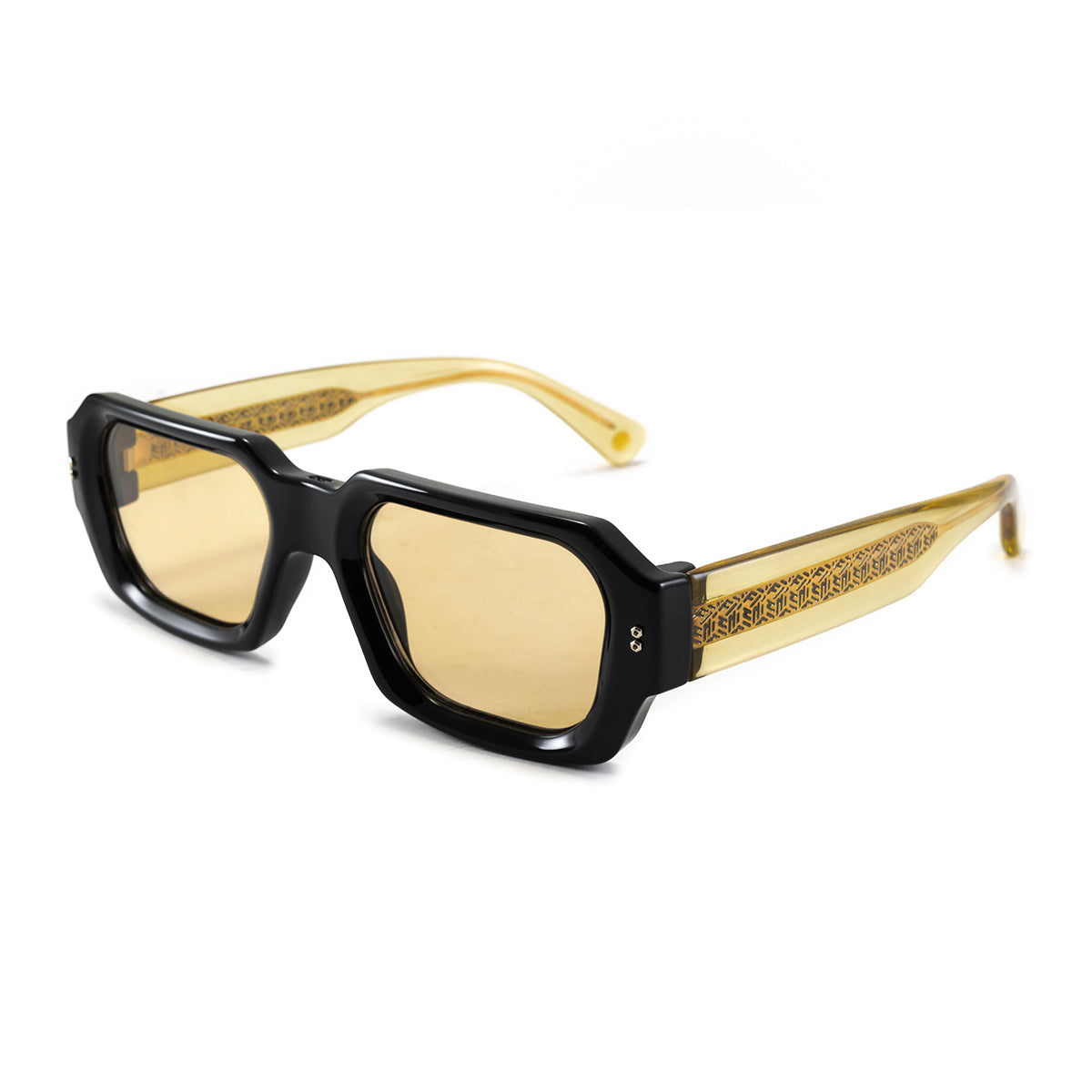 Bronx - Black Shiny - Toasted Lens - Detail view - INFINIT Eyewear