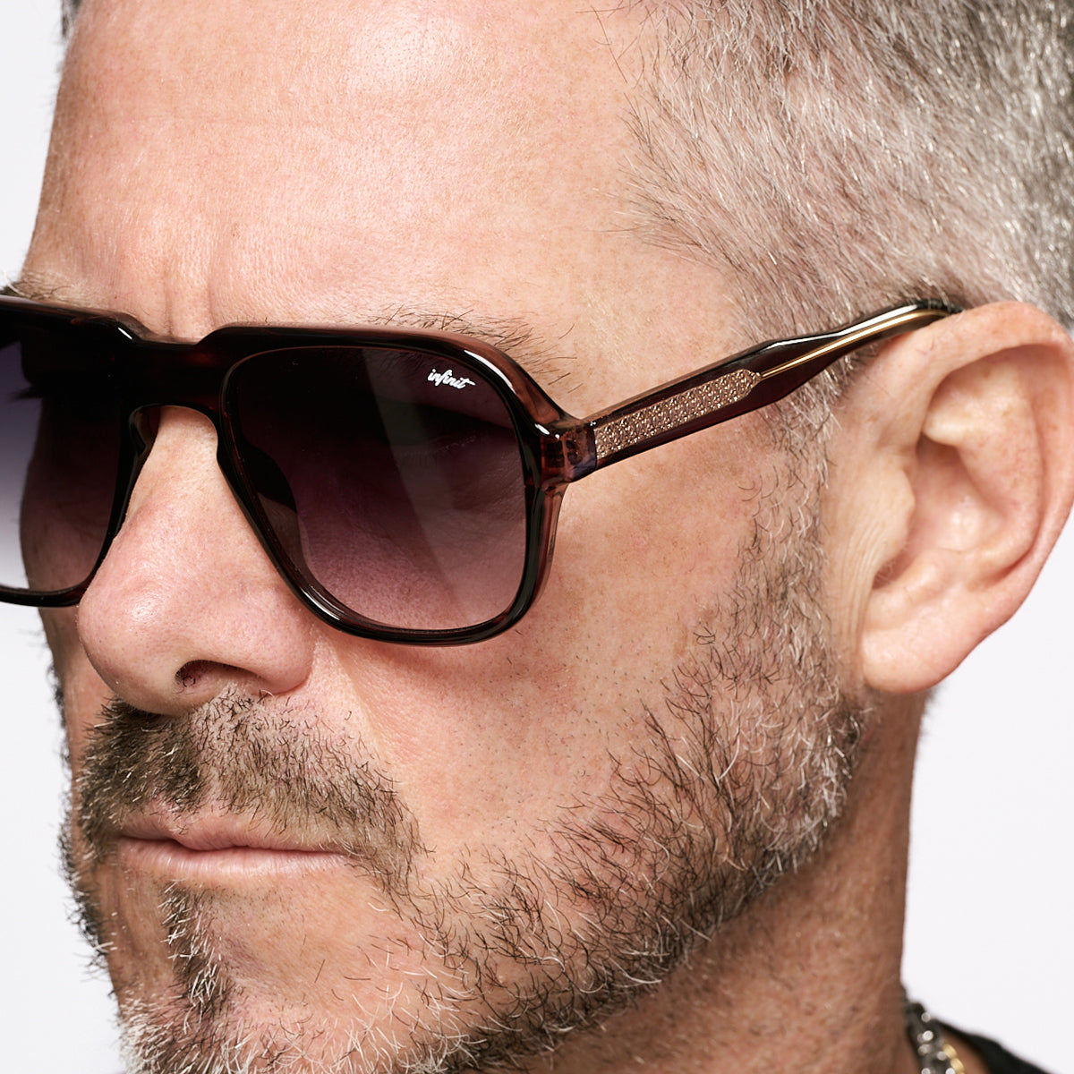 Burdeos - Havana Wood - Gray Degraded Lens