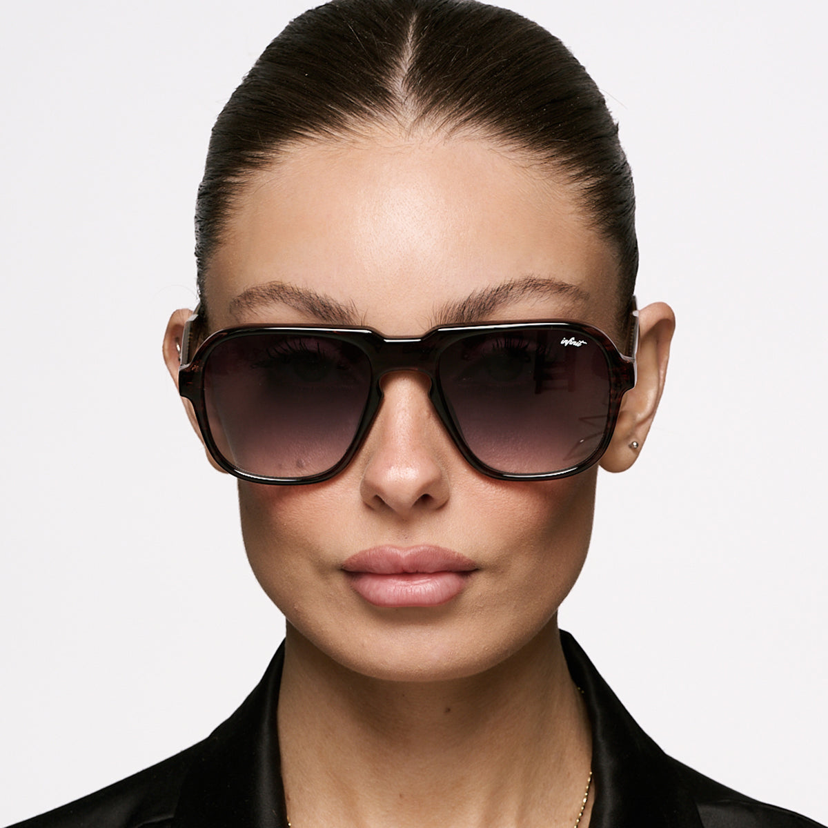 Burdeos - Havana Wood - Gray Degraded Lens