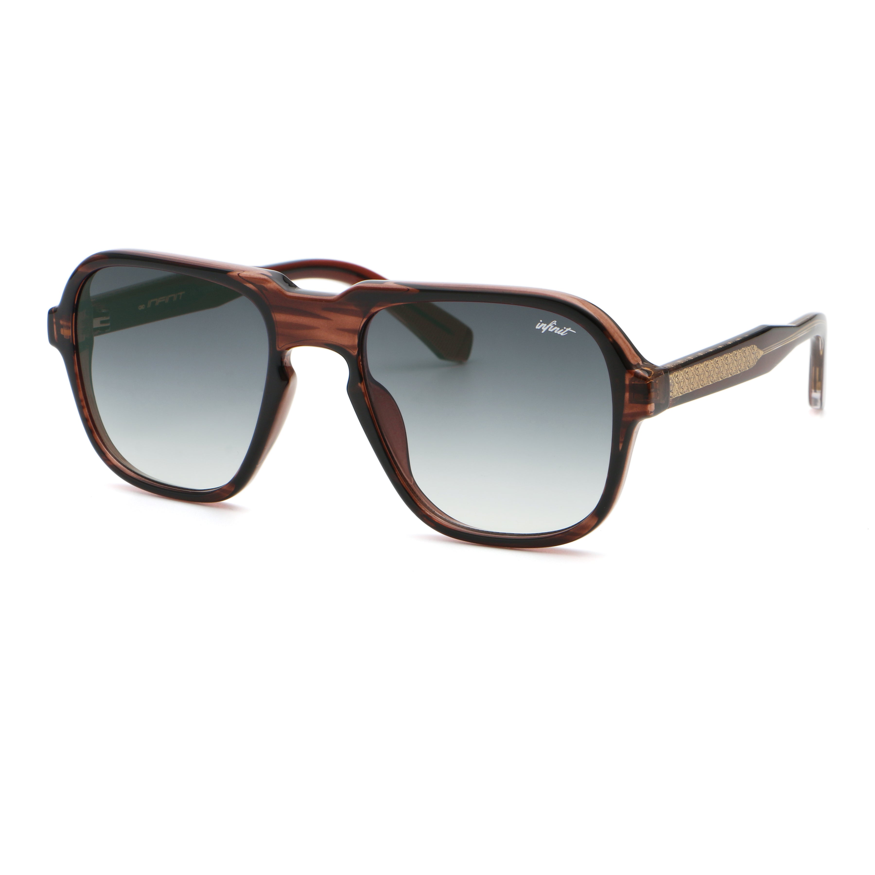 Burdeos - Havana Wood - Gray Degraded Lens