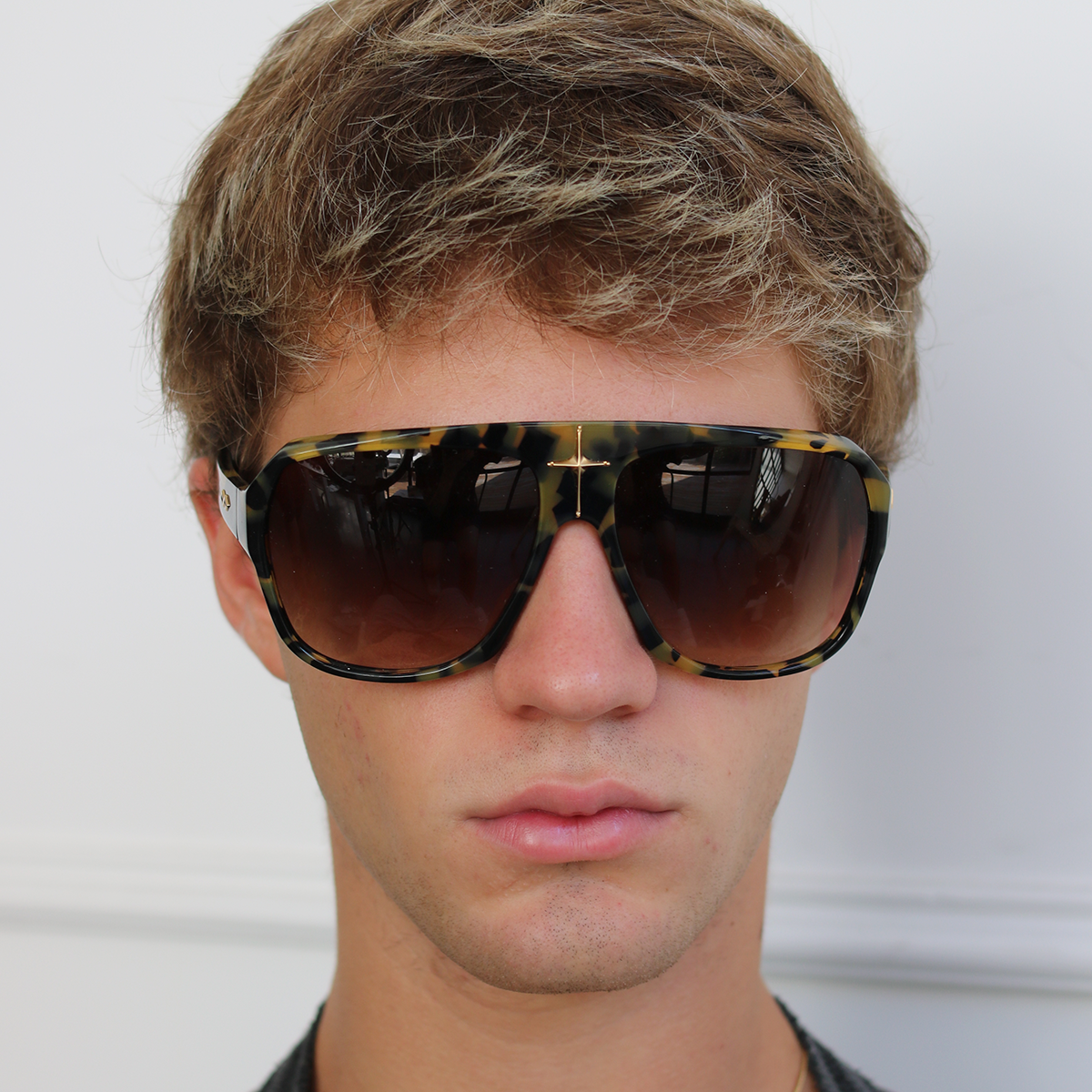 Cruz Carey Verde Lente Marron Degrade - imagen 5
