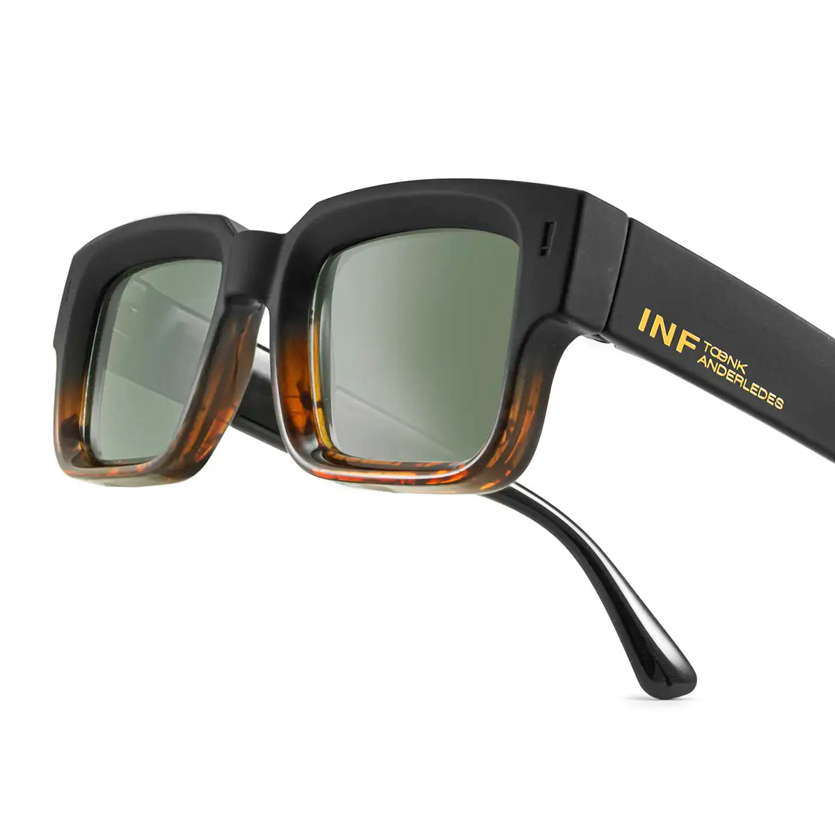 ExclamaTion - BM Havana - Green Lens - Detail view - INFINIT Eyewear