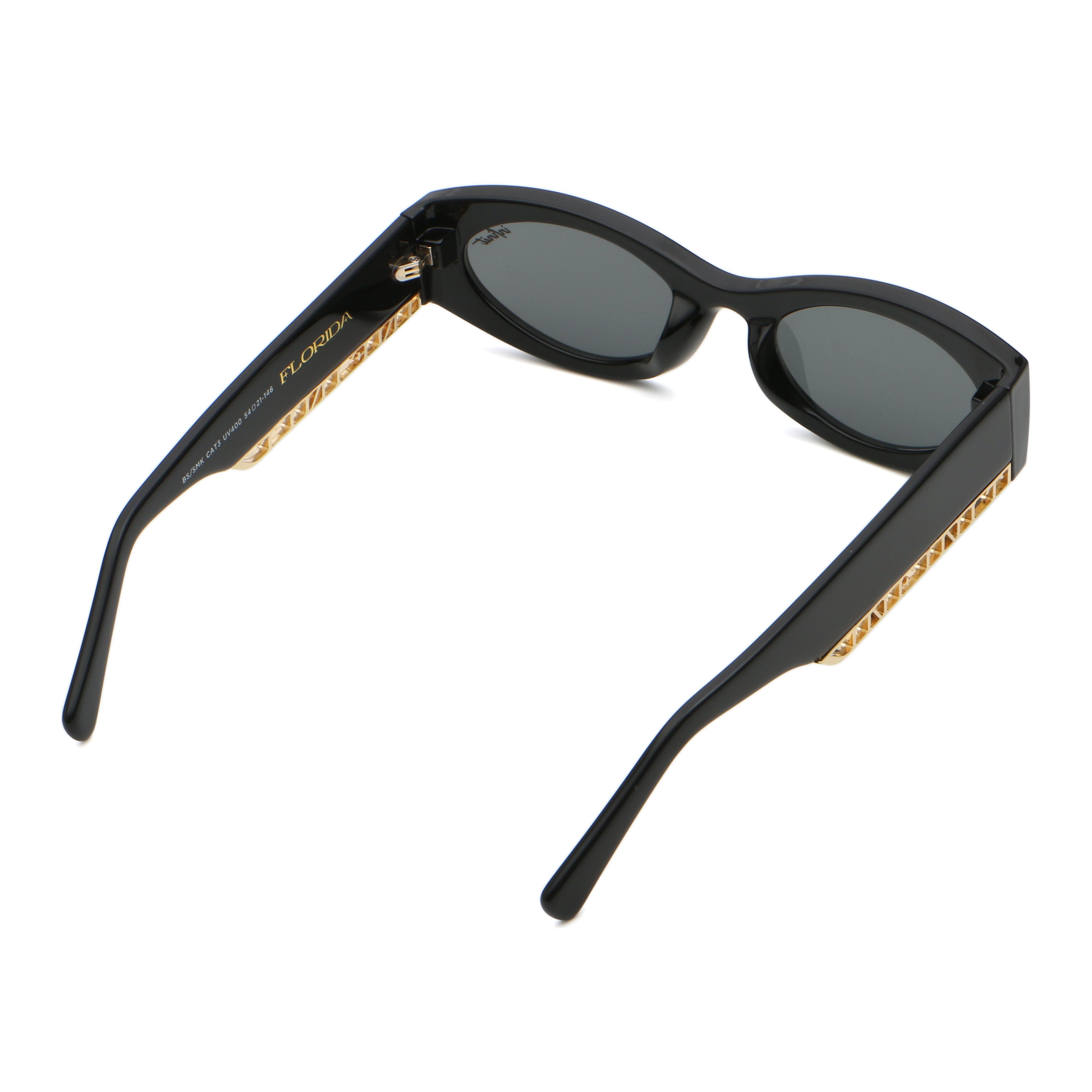 Florida - Glossy Black - Gray Lens