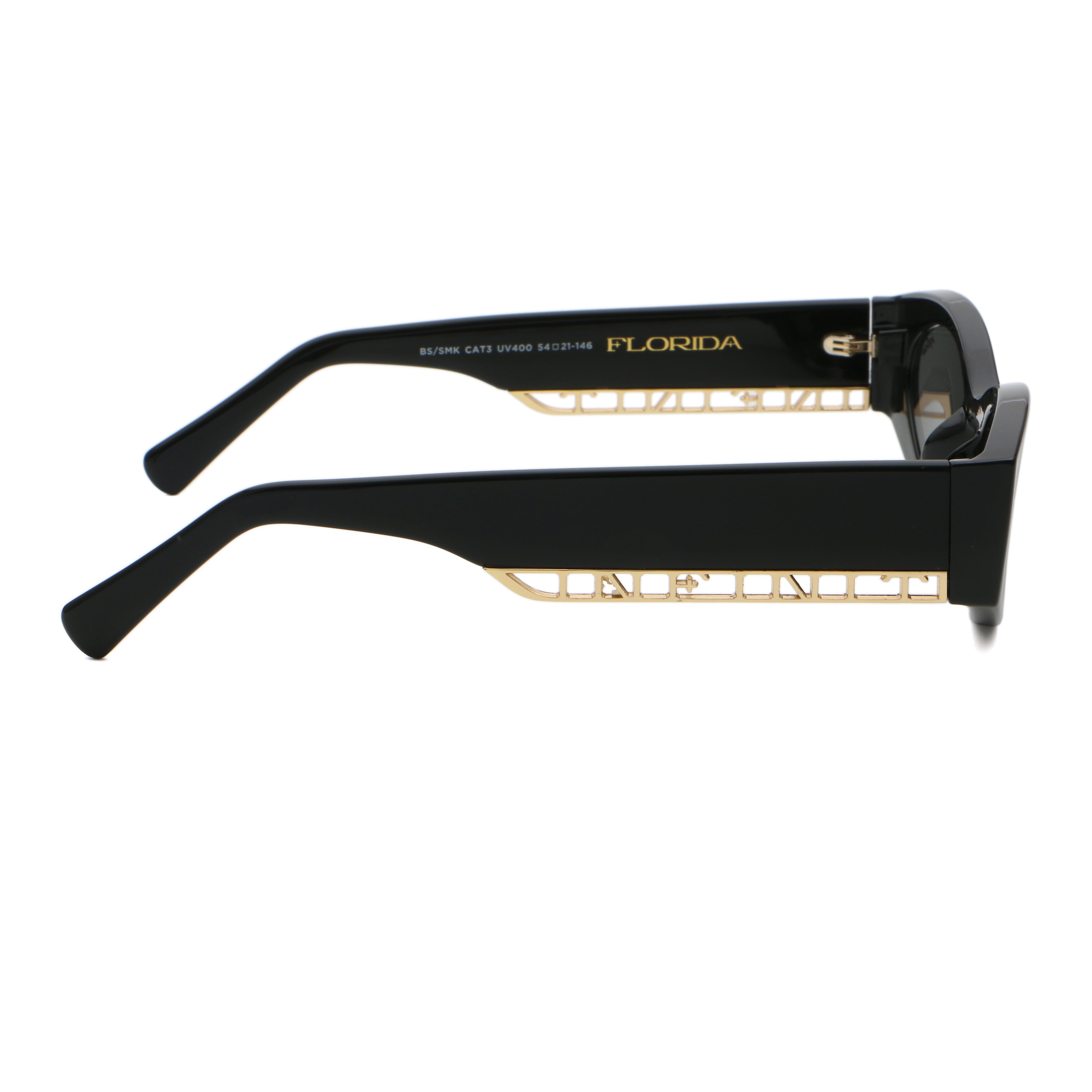 Florida - Glossy Black - Gray Lens