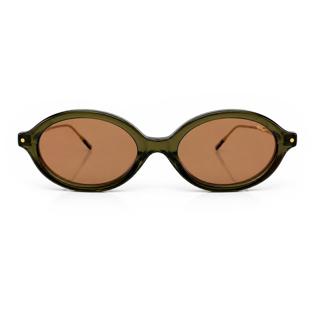 Fokus Bold Olive Brown Lens