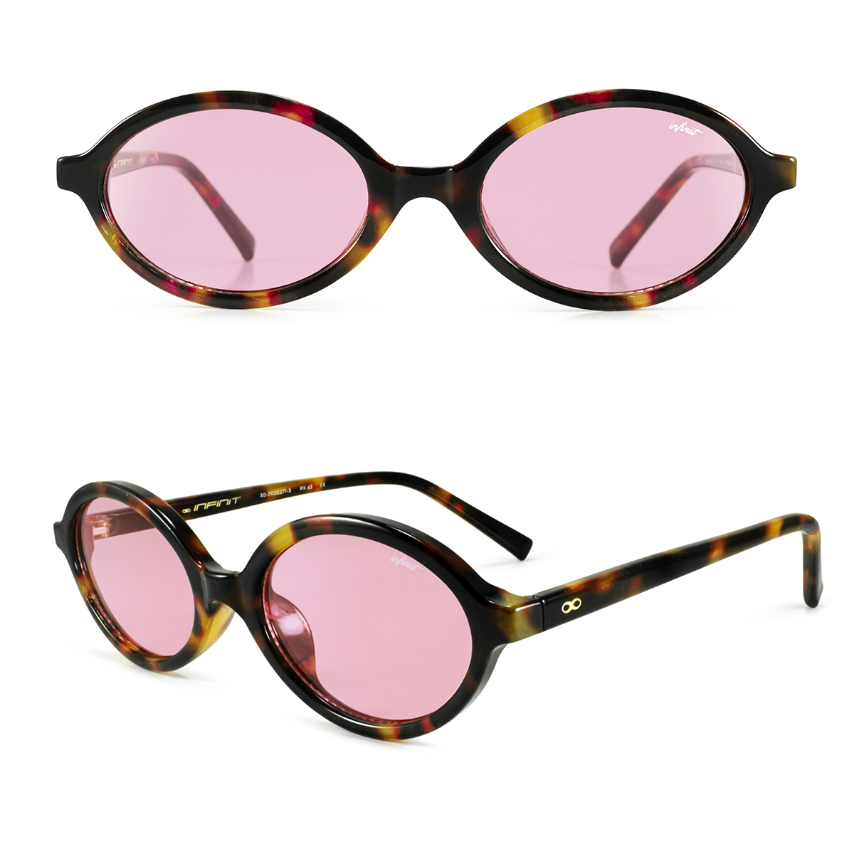 Fokus - Havana - Pink Lens