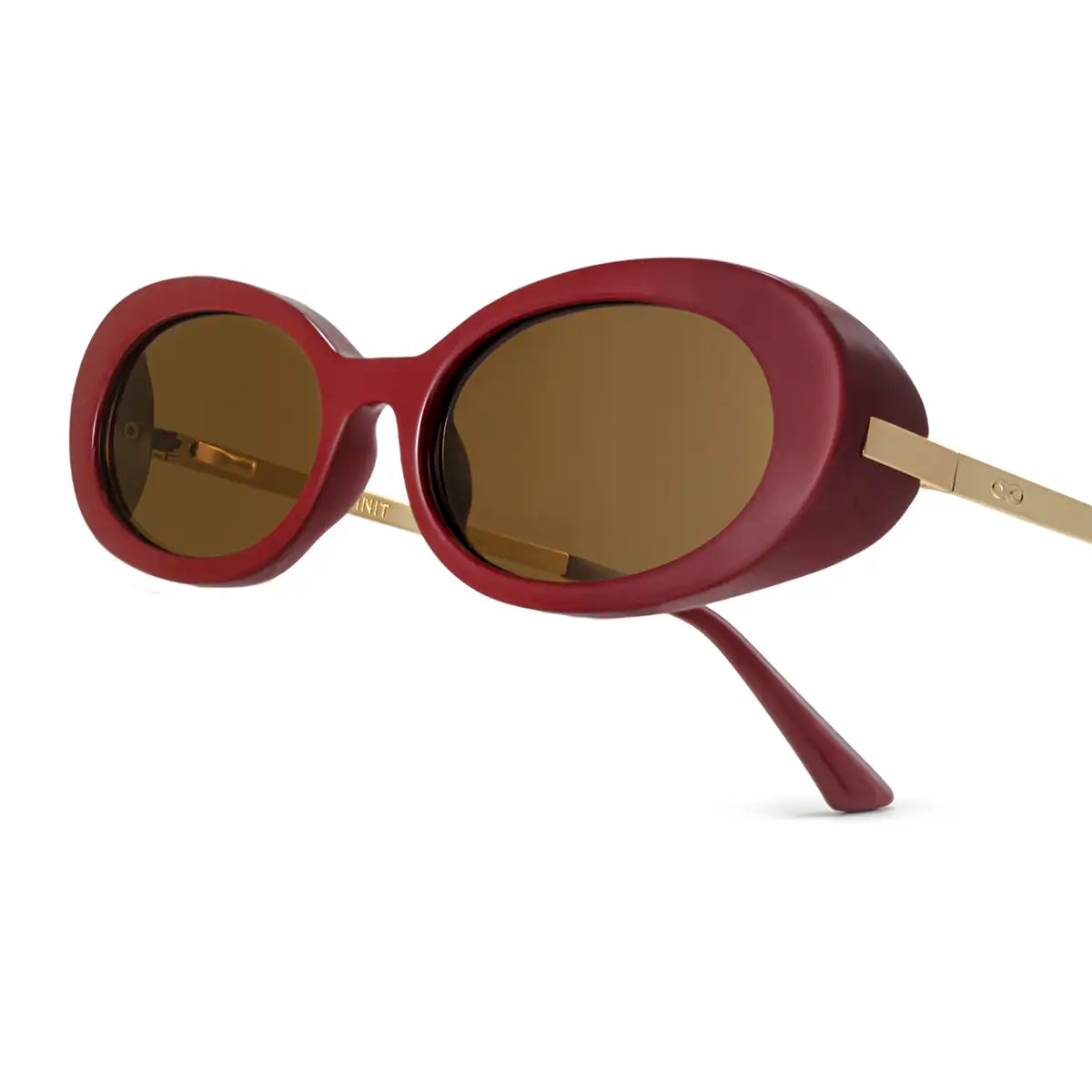 Sunglasses Genova Burgundy Brown Lens - Detail view - INFINIT Eyewear