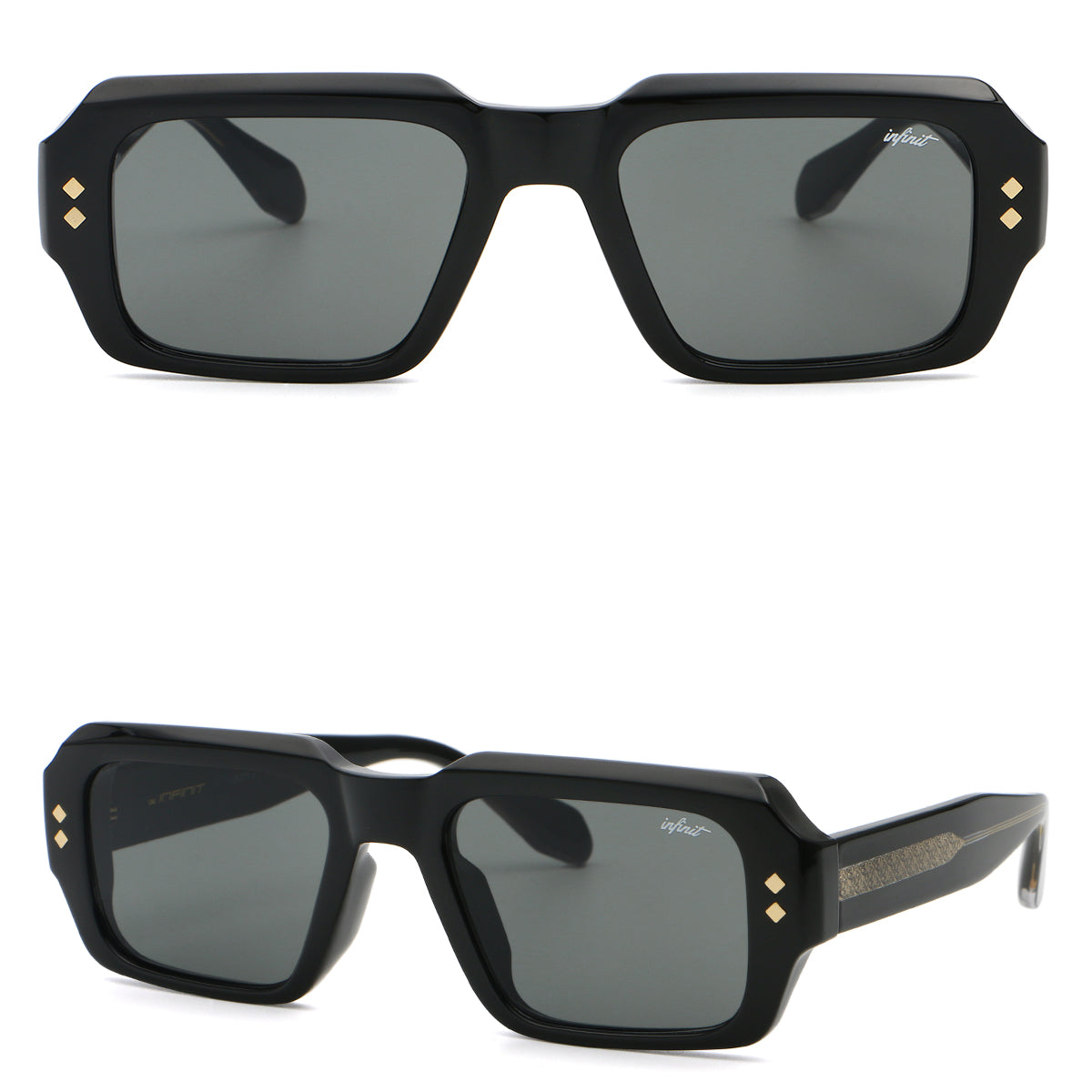 Houston - Glossy Black - Gray Lens