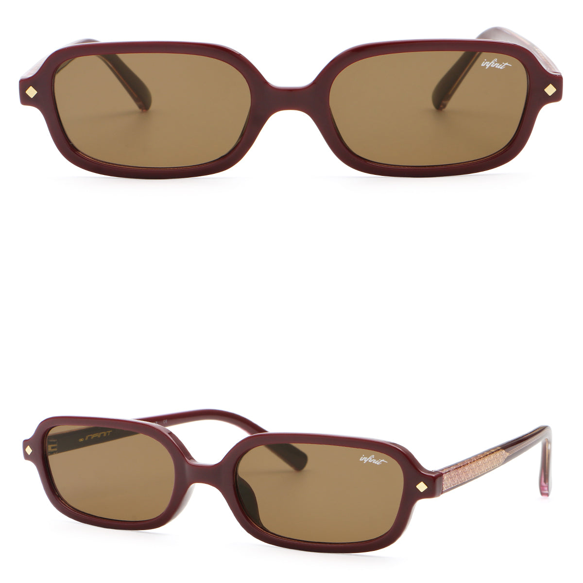 Karl - Burgundy - Brown Lens