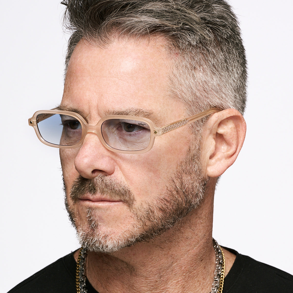 Karl Milky Blue Gradient Lens - Men's style - INFINIT Eyewear