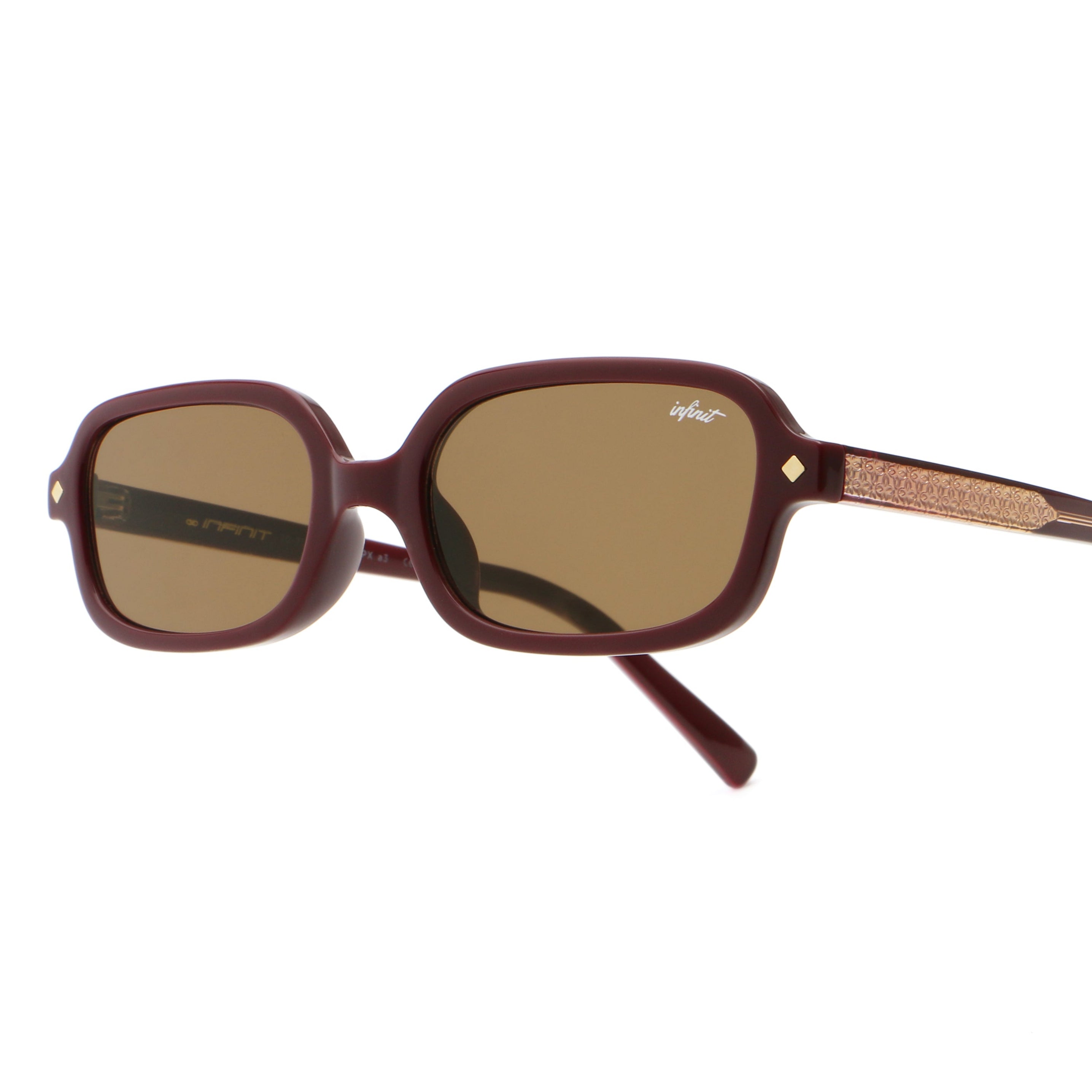 Karl - Burgundy - Brown Lens