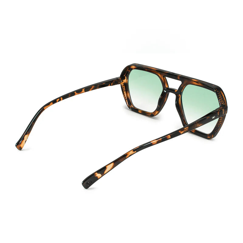 Lyon - Tortoise - Green Gradient Lens
